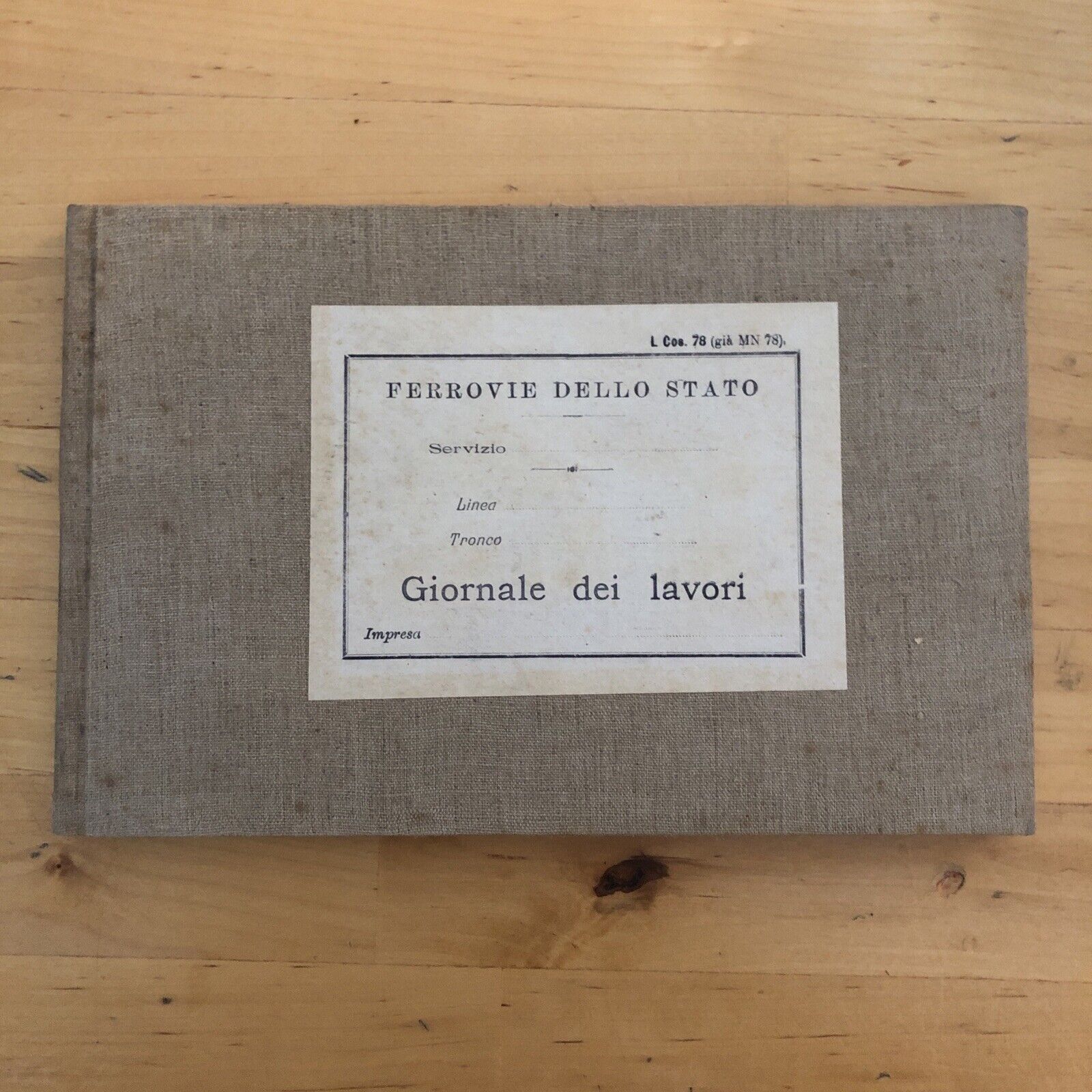 FERROVIE DELLO STATO giornale dei lavori 1913 (non utilizzato)
