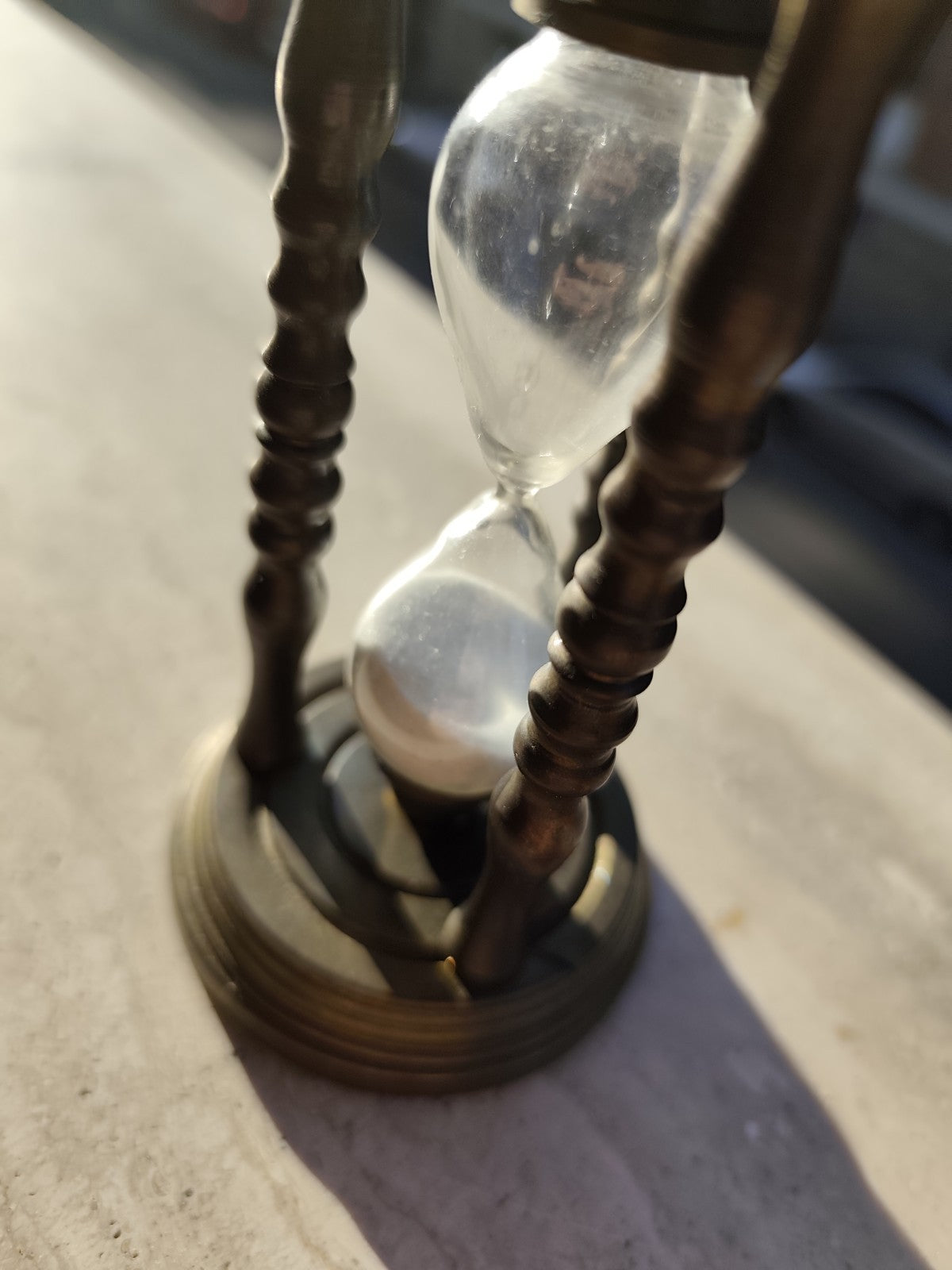 Clessidra antica in Ottone - vintage oggetto da arredamento collezione antico