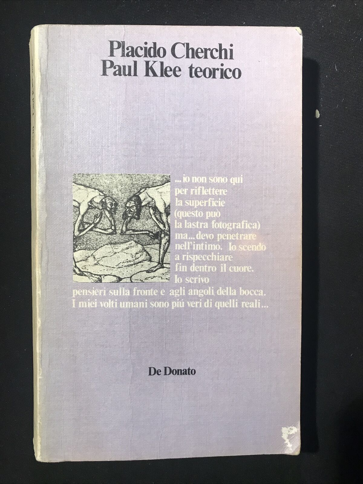 PLACIDO CHERCHI, PAUL KLEE TEORICO, De Donato 1978 #
