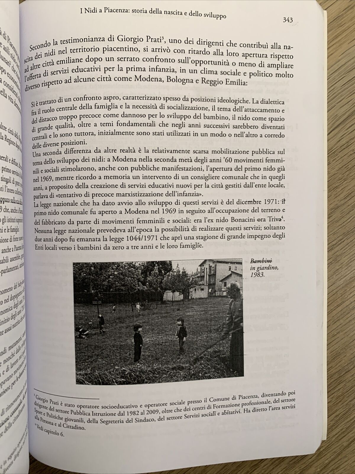 SUI NOSTRI PASSI Tracce di storia dei servizi educativi nei Comuni capoluogo