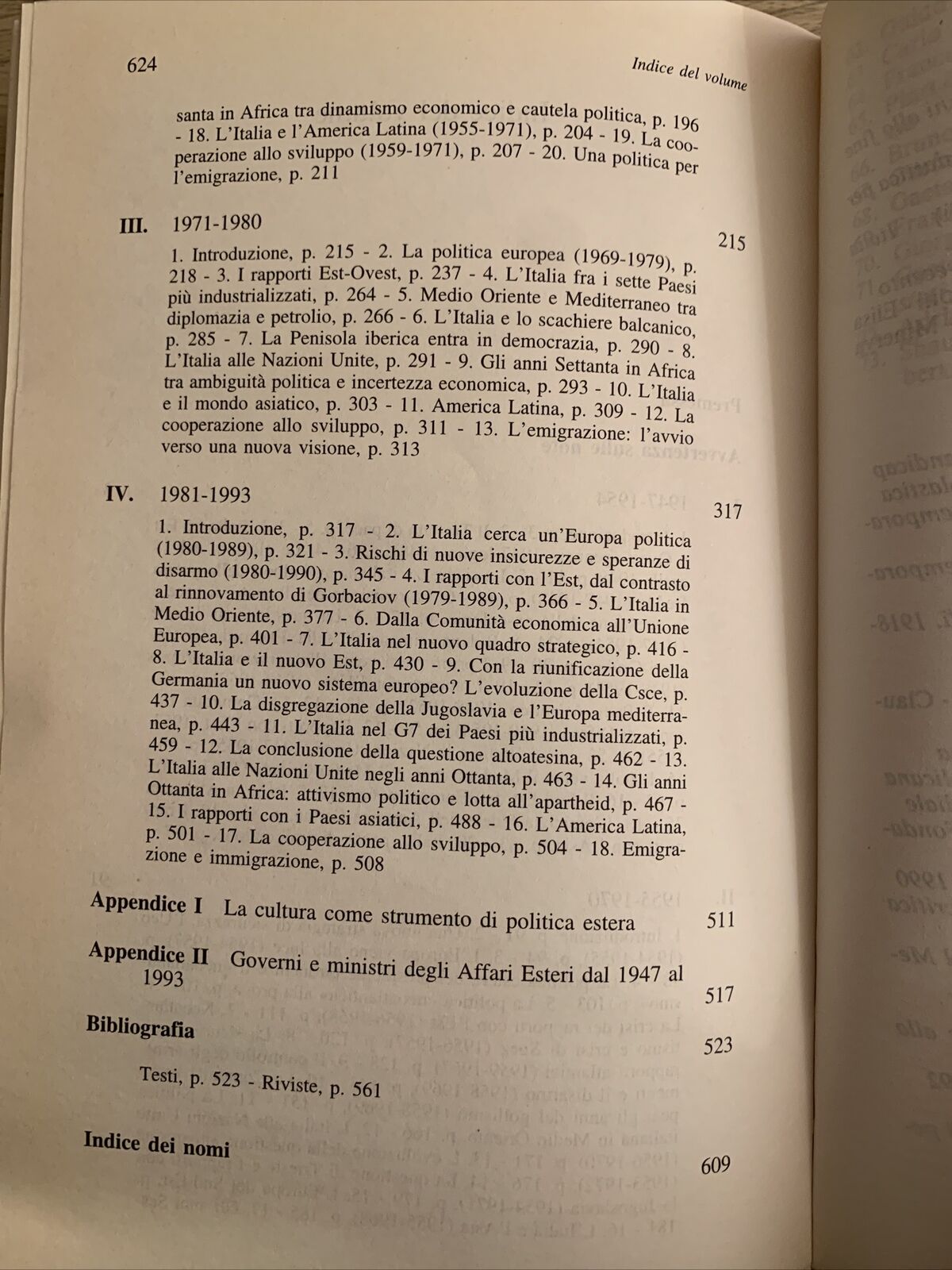 MANUALE DELLA POLITICA ESTERA ITALIANA 1947-1993. FERRARIS. LATERZA 1996