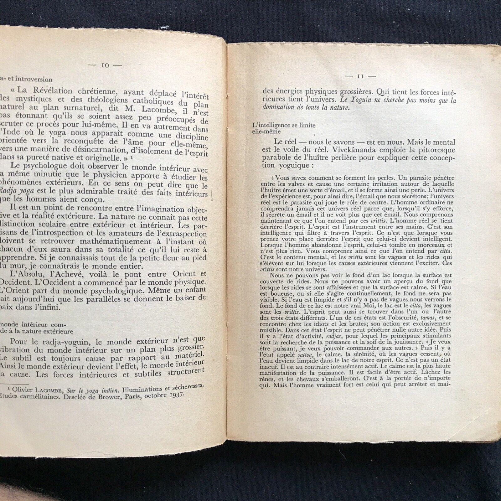 YOGAS ET PSYCHANALYSE, Maryse Choisy, action et pensée, ed. du Mont Blanc 1949