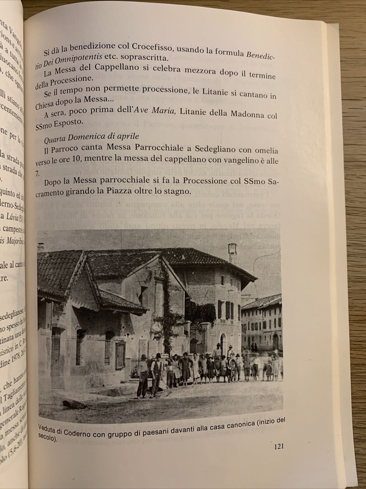 SEDEGLIANO consuetudini e norme della parrocchia di. Sbaiz, C. Rinaldi. Il Ponte