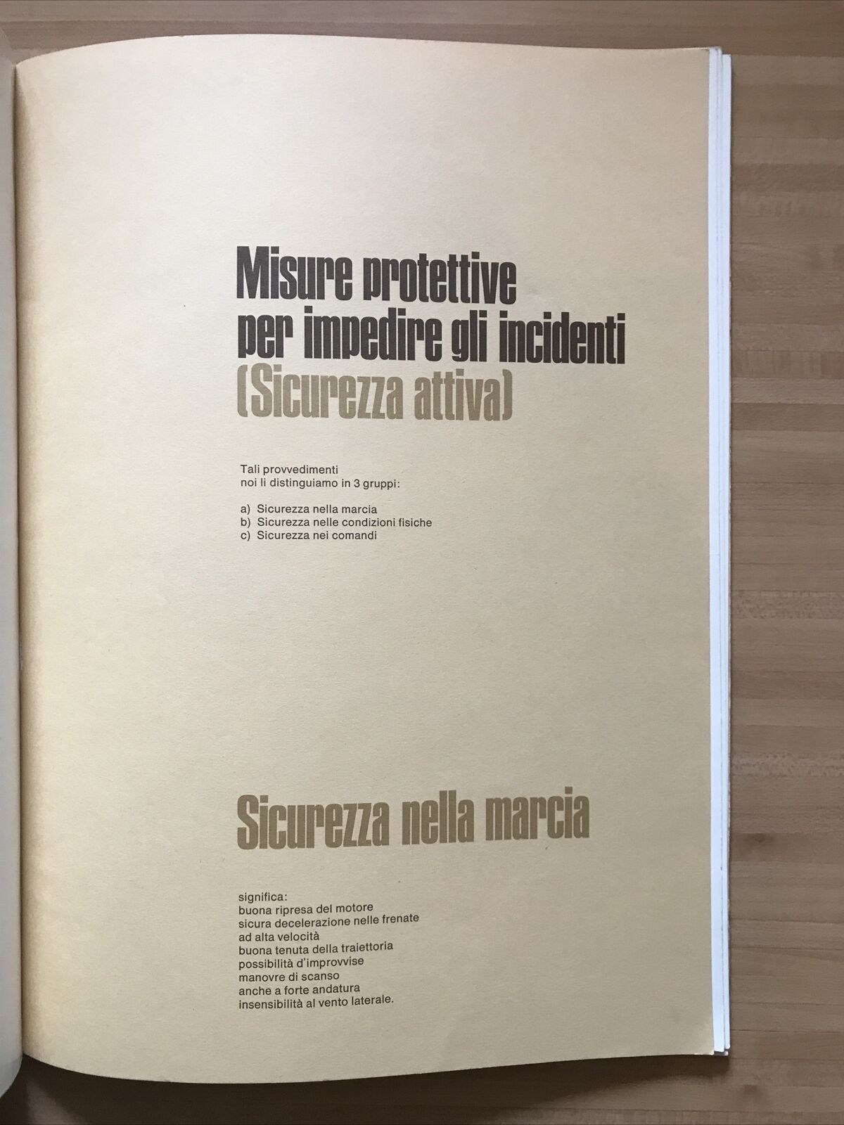 MERCEDES BENZ - opuscolo pubblicità Vintage, sicurezza autoveicoli Mercedes