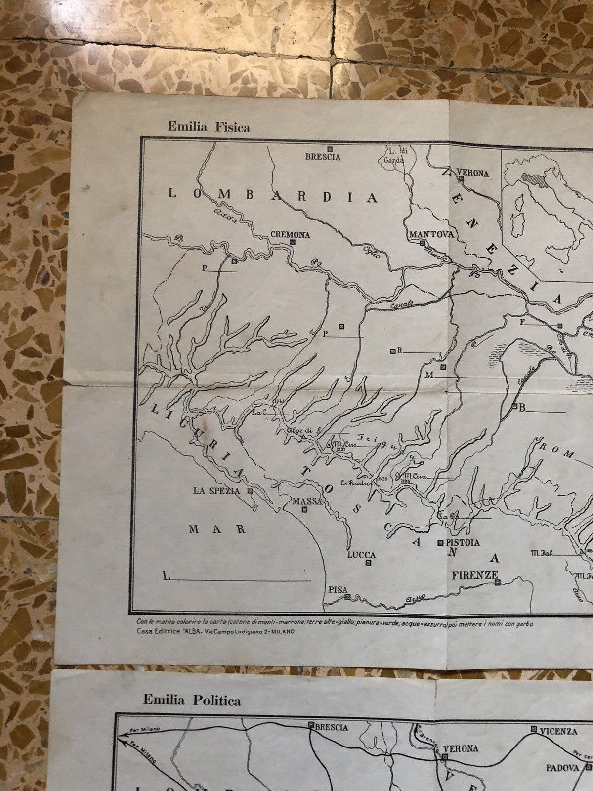 CARTOGRAFIA - EMILIA FISICA, EMILIA POLITICA