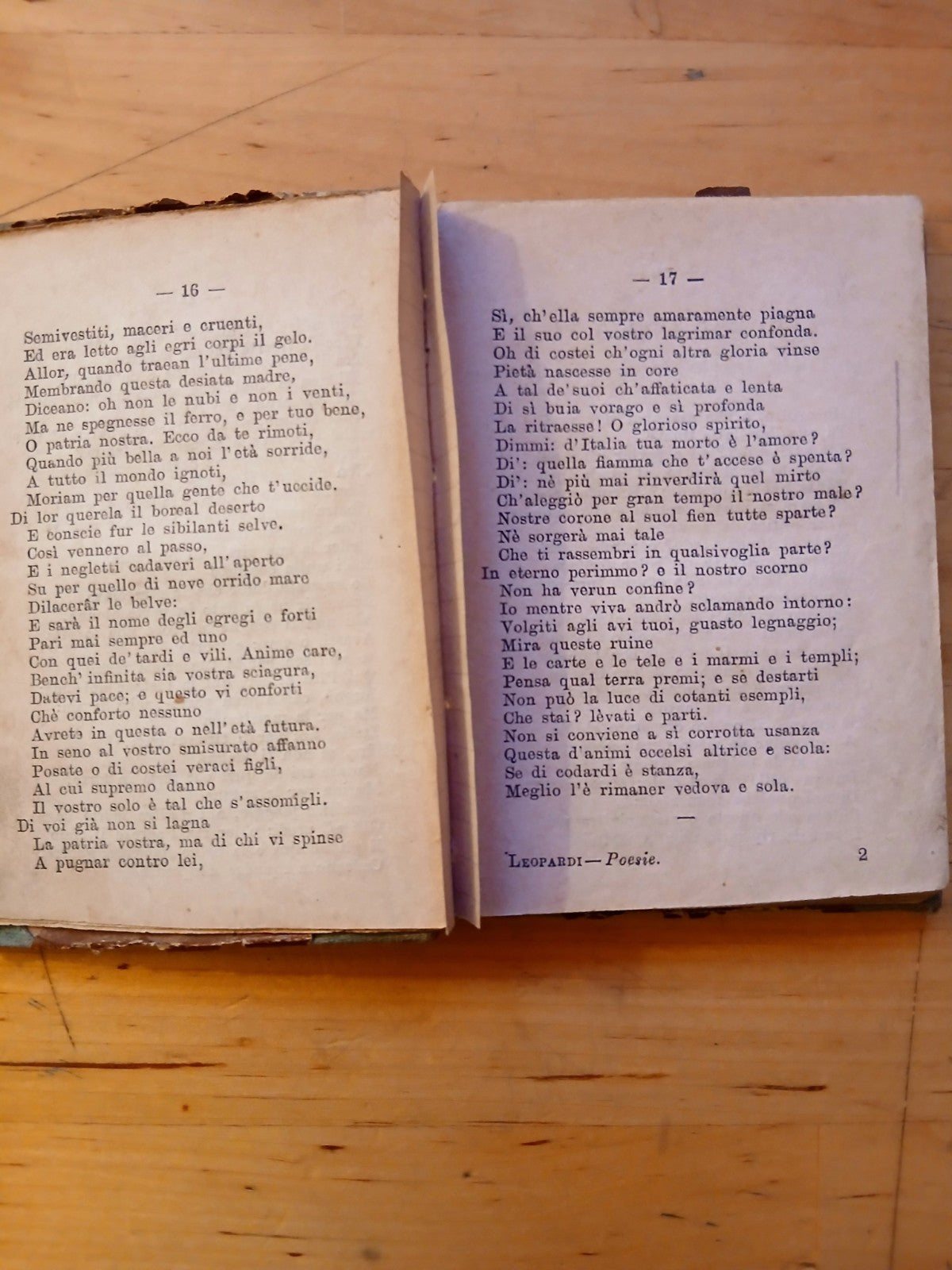 Poesie di Giacomo Leopardi - Gabriele Regina editore Napoli 1889