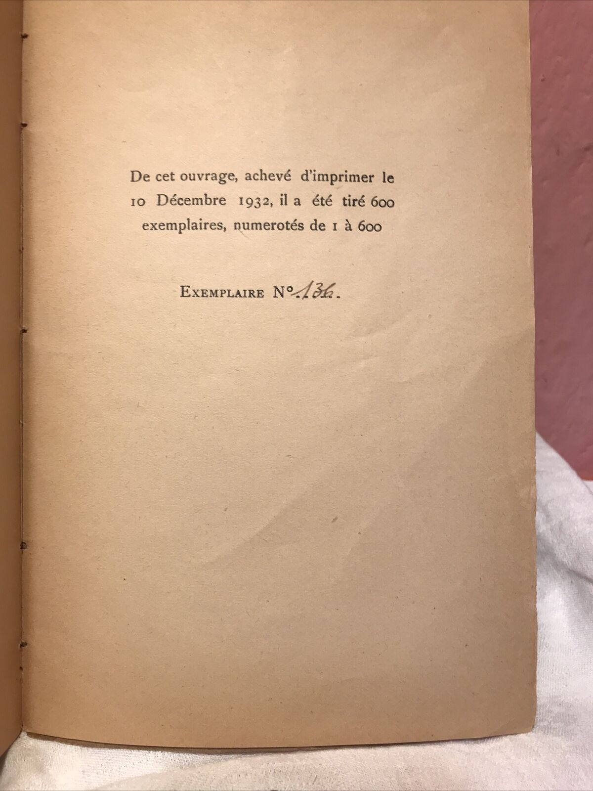 ABSENCE, Alfredo Gangotena, 1932 exemplaire n 136 sur 600.dédicacé par l'auteur