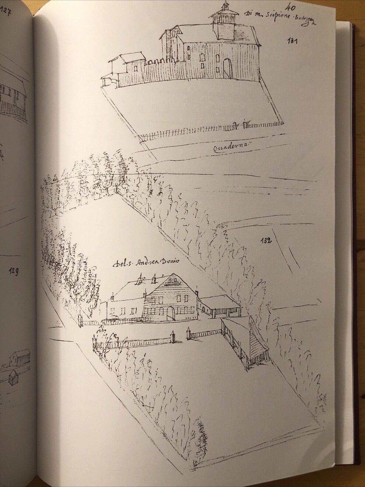 Ville Castelli e chiese Bolognesi da un libro di disegni del cinquecento. Fanti