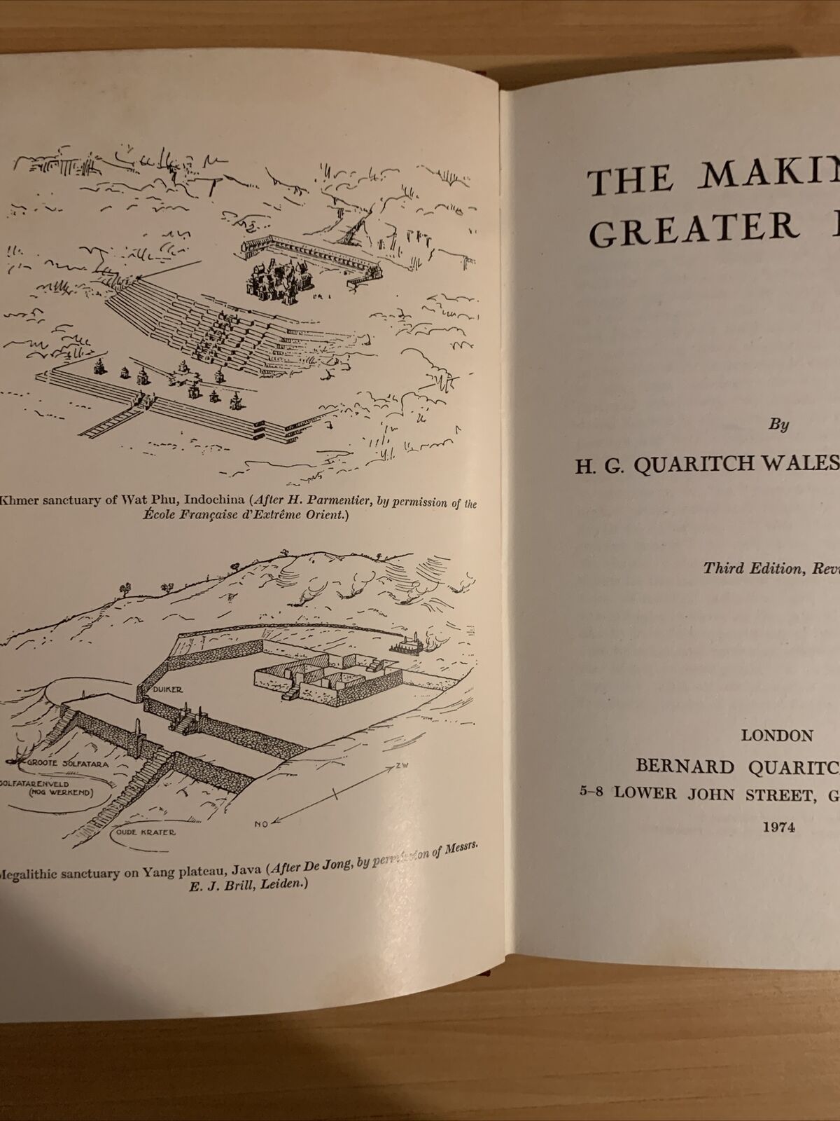 The making of greater India - H. G. Quaritch Wales. 1974 third edition #