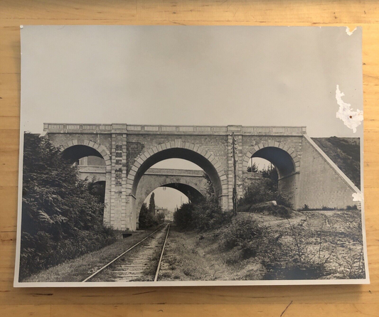 FERROVIE sottovia nella strada ferrata Bologna Massa Lombarda originale anni '30