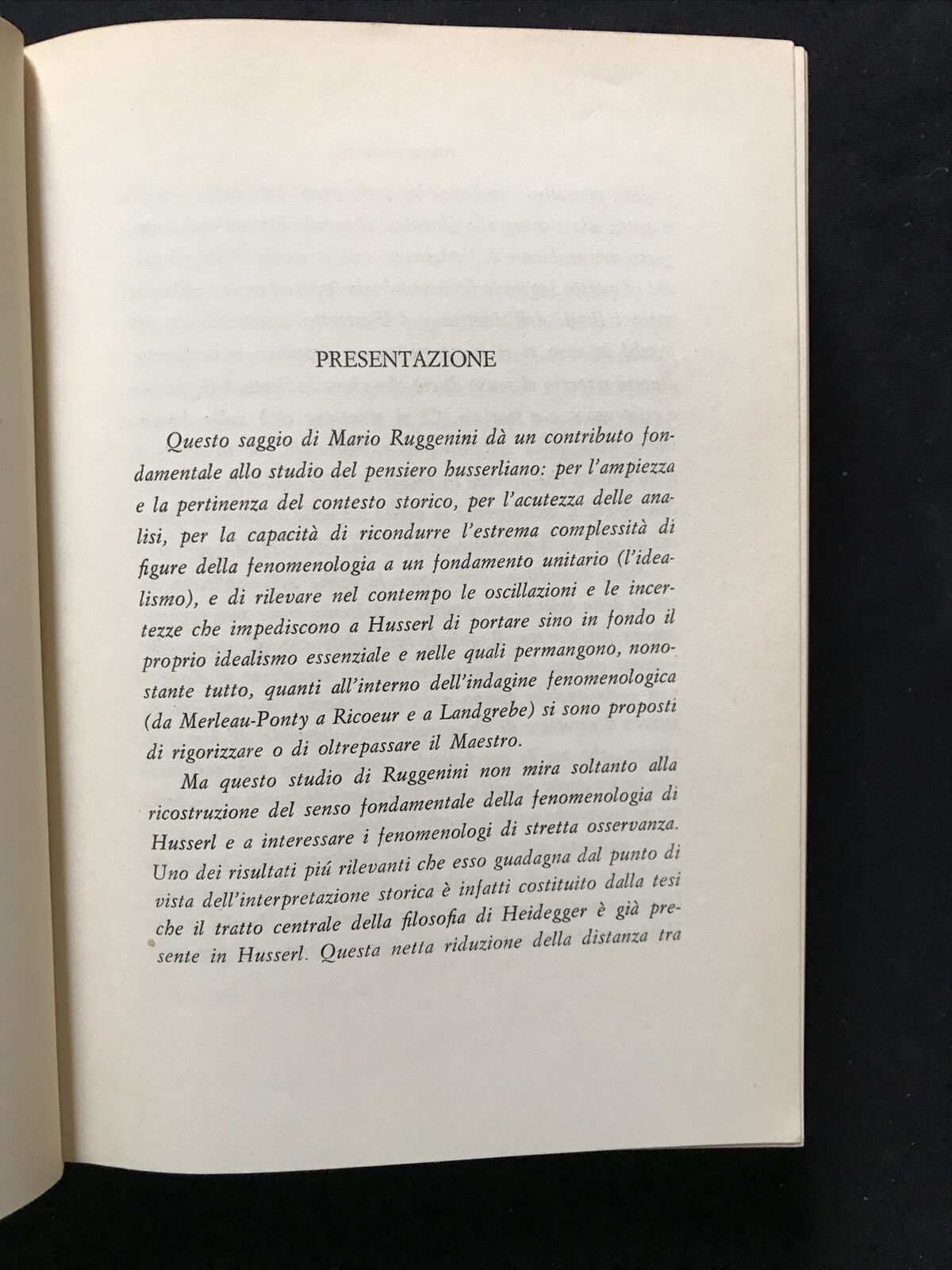 VERITÀ E SOGGETTIVITÀ - Mario Ruggenini, Fiorini editore 1974  **RARO** #
