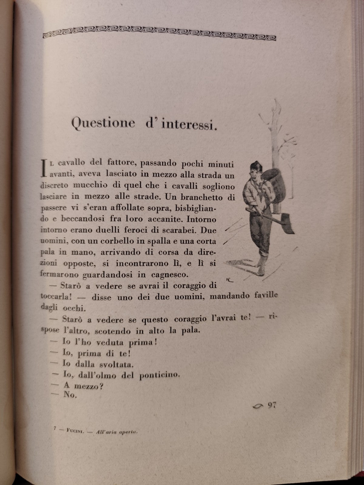 All'aria aperta, Renato Fucini. R. Bemporad scene e macchiette della campagna to