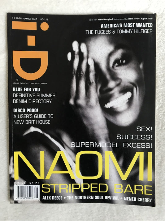 i-D Magazine NAOMI CAMPBELL august 1996 no. 155 - The high summer issue