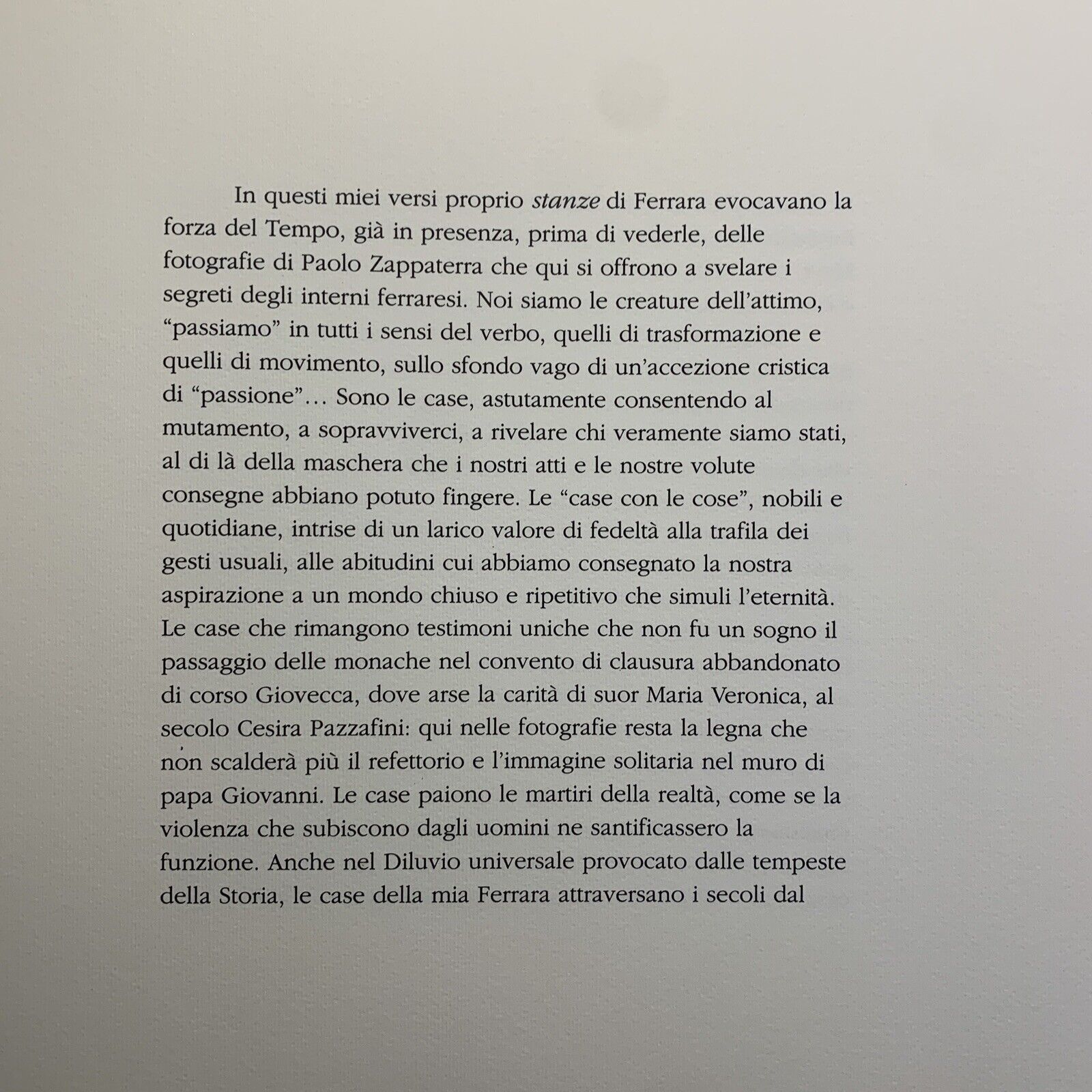 FERRARA INTERNI - Paolo Zappaterra, Roberto Pazzi, spazio libri editori 1990 #