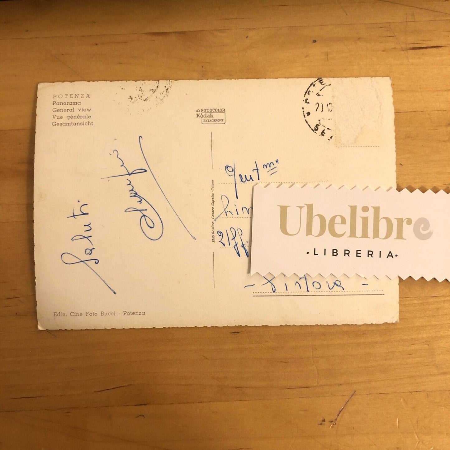 CARTOLINA POTENZA - VIAGGIATA