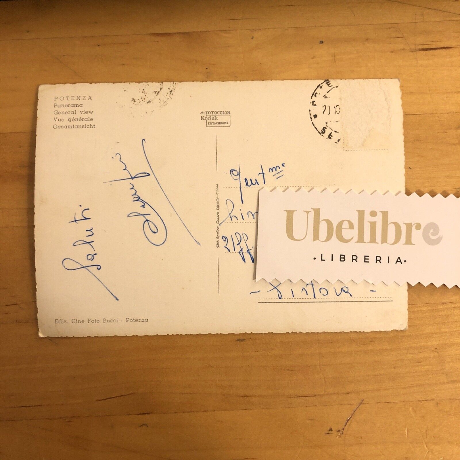 CARTOLINA POTENZA - VIAGGIATA