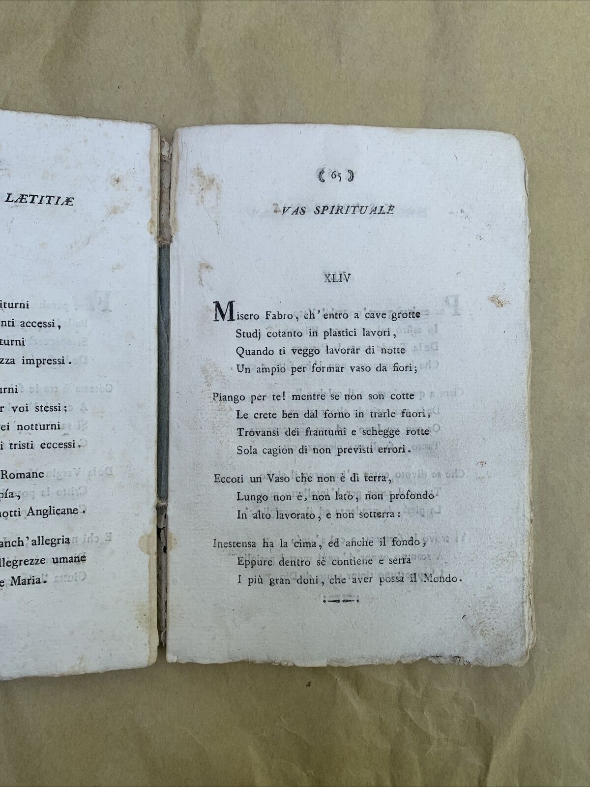 ULTIME POESIE DEL CANONICO K. ALBERTO BACCANTI - Casalmaggiore 1804, Bizzarri ed