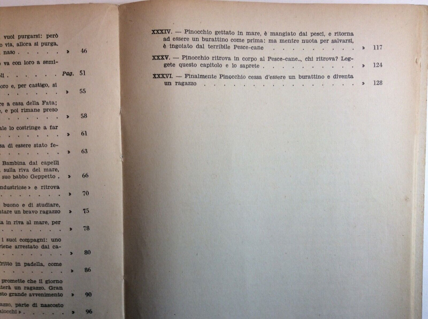 LE AVVENTURE DI PINOCCHIO - CASA EDITRICE CARROCCIO, 1941