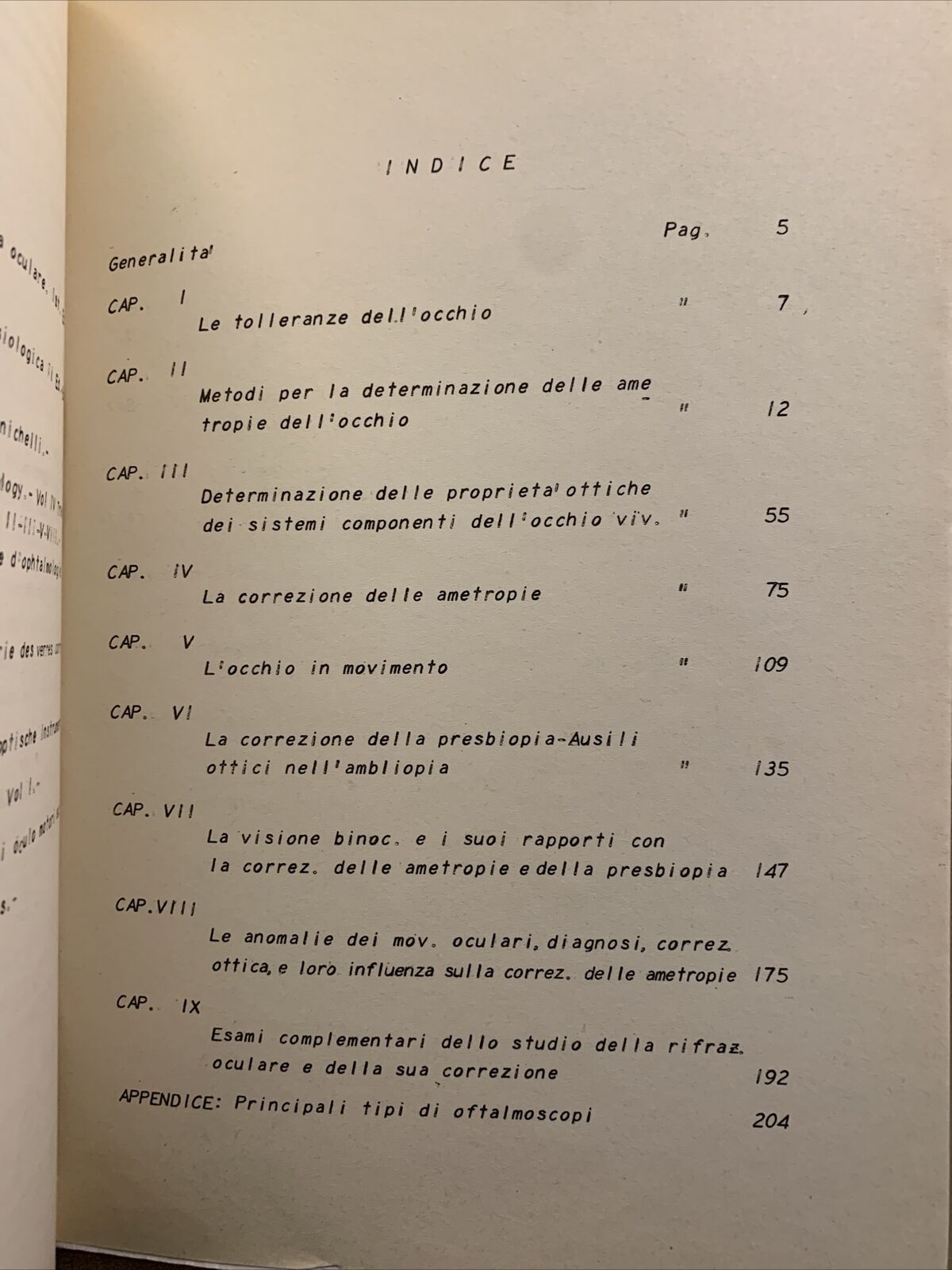MANUALE DI OTTICA FISIOLOGICA per oculisti e ottici - Mario Maione, 2 voll. 1957