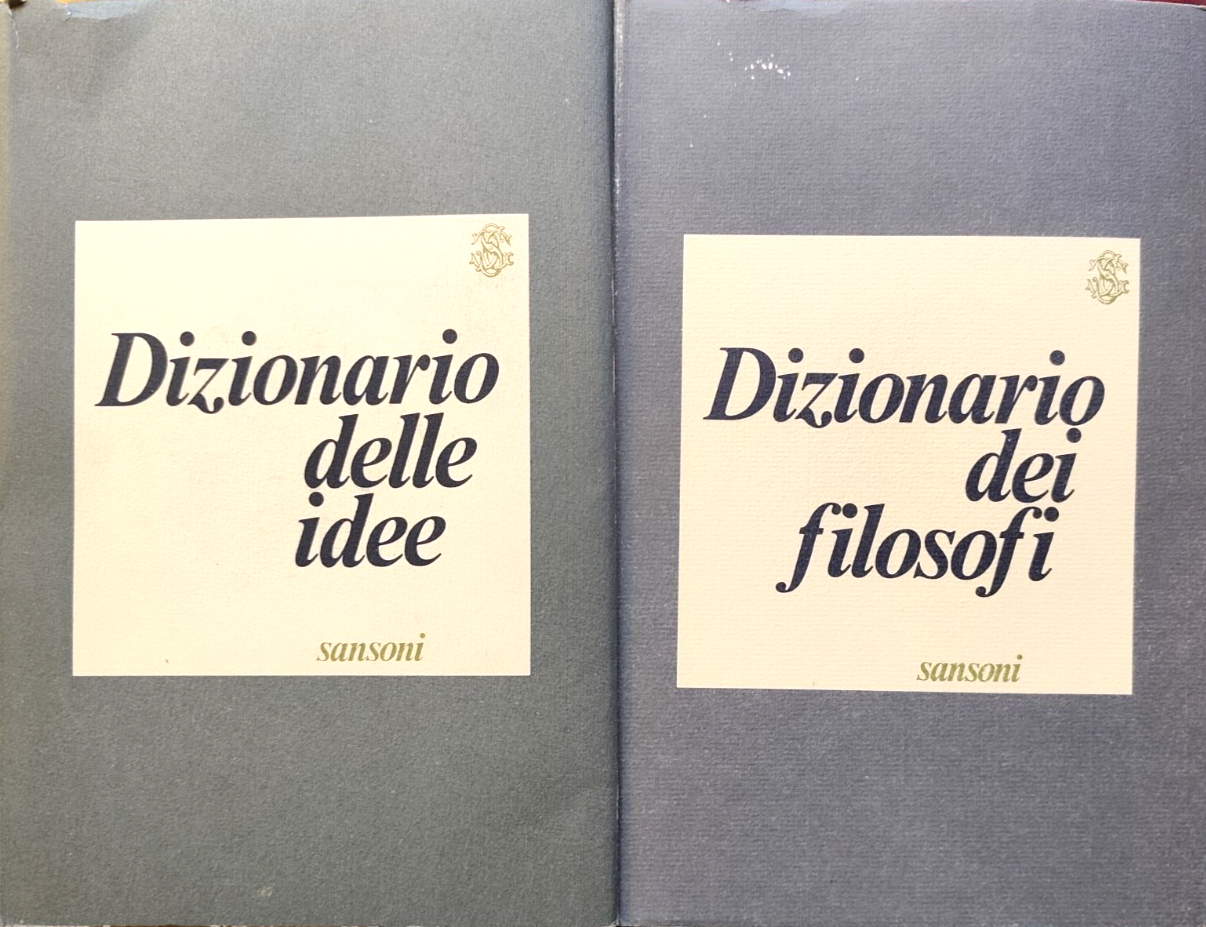 Dizionario delle idee, Dizionario dei filosofi, Sansoni 1976 - 1977