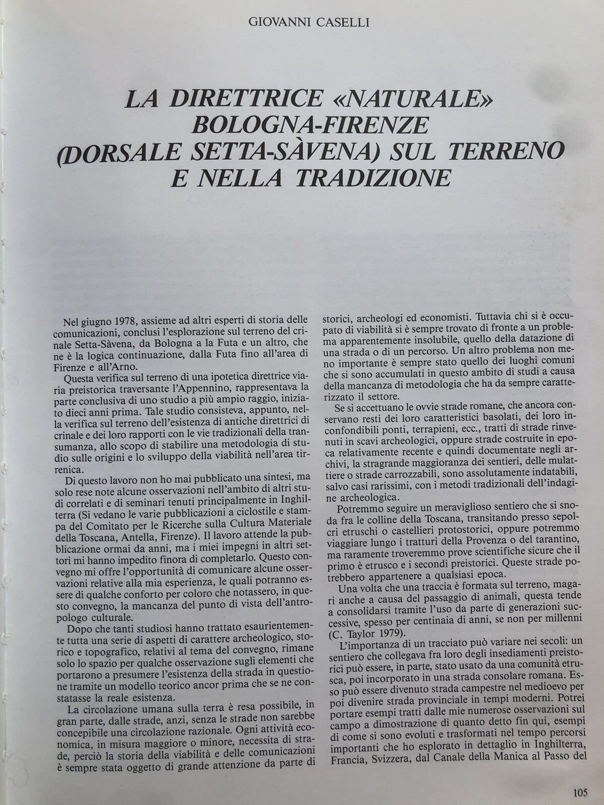 La viabilità tra Bologna e Firenze nel tempo - Costa editore 1992
