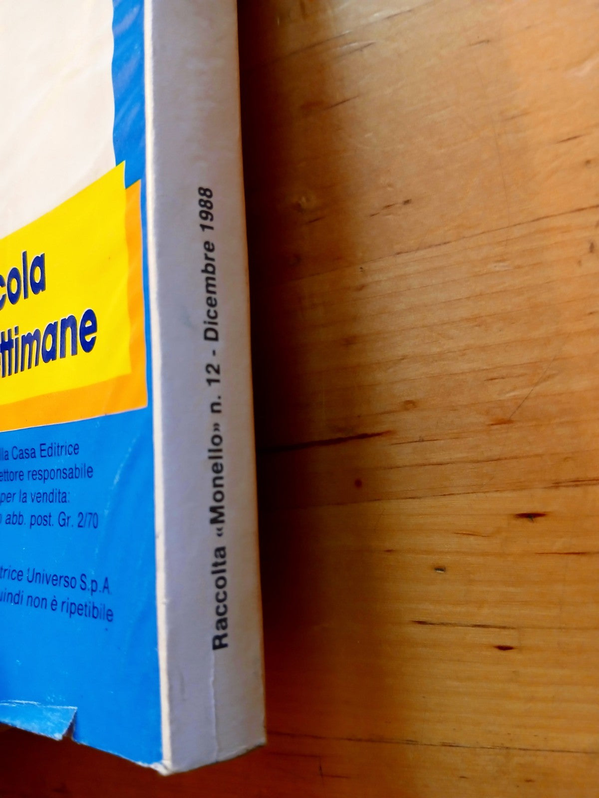 Raccolta il Monello n.12 dic 1988 - natura fumetti cinema televisione musica spo