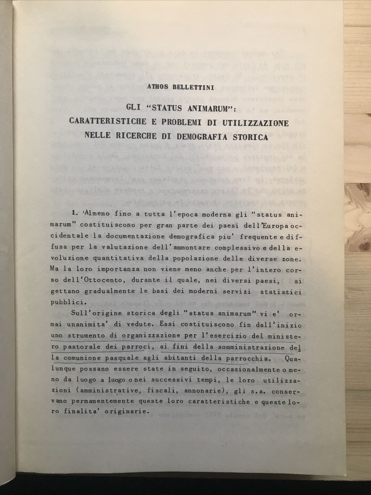 LE FONTI DELLA DEMOGRAFIA STORICA IN ITALIA - Comitato Italiano demografia stori