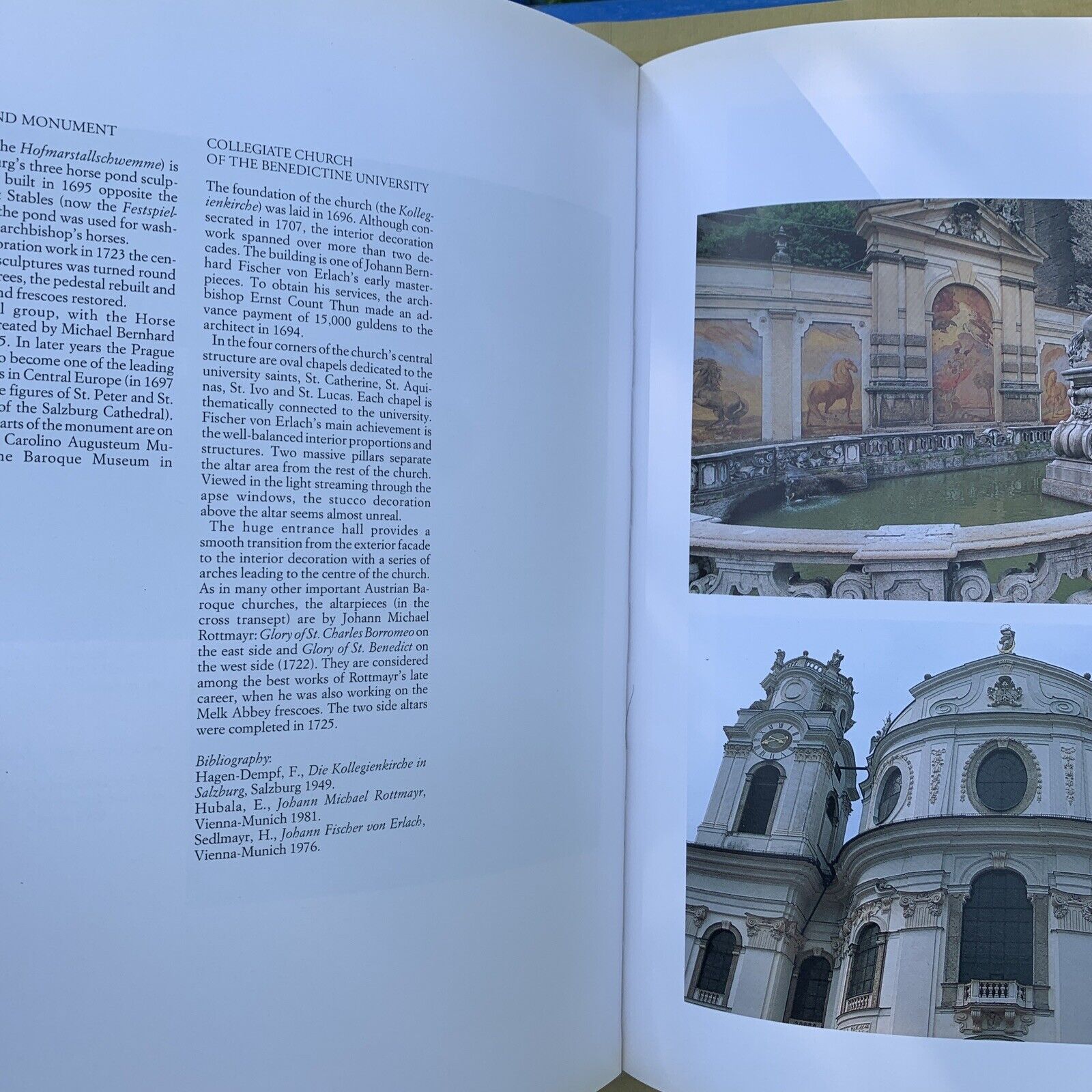 THE BAROQUE IN CENTRAL EUROPE - PLACES, ARCHITECTURE AND ART. MARSILIO 1992 #