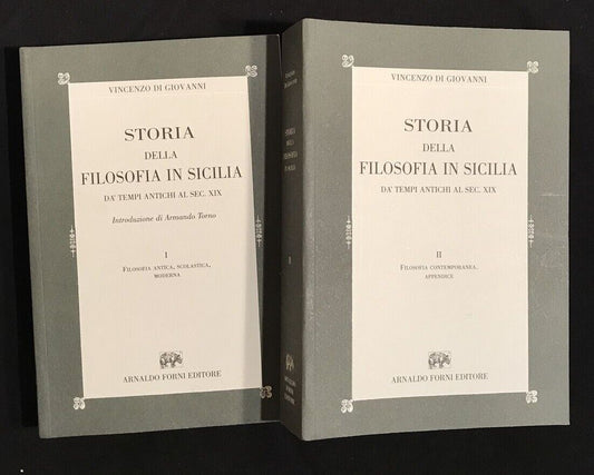 STORIA DELLA FILOSOFIA IN SICILIA V. d Giovanni,A. Forni FILOSOFIA CONTEMPORANEA