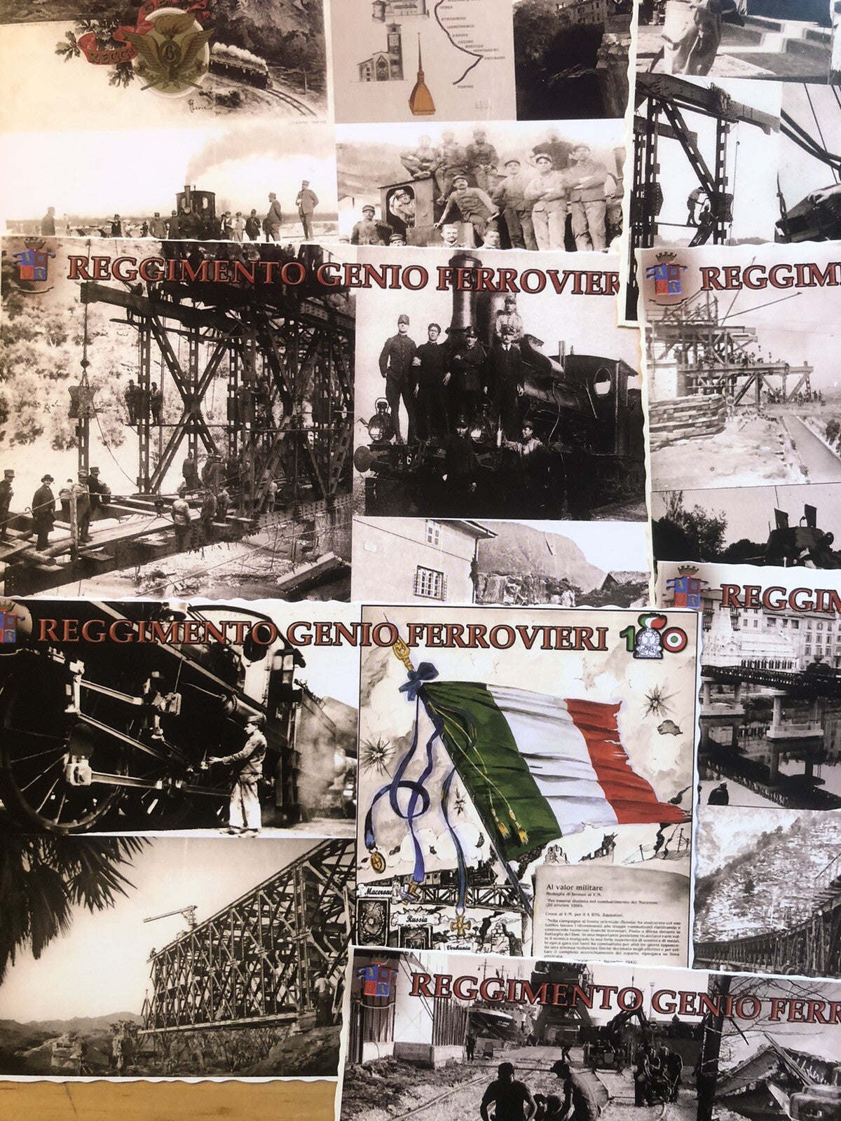 Reggimento genio Ferrovieri - 10 Cartoline stampate nel 2011