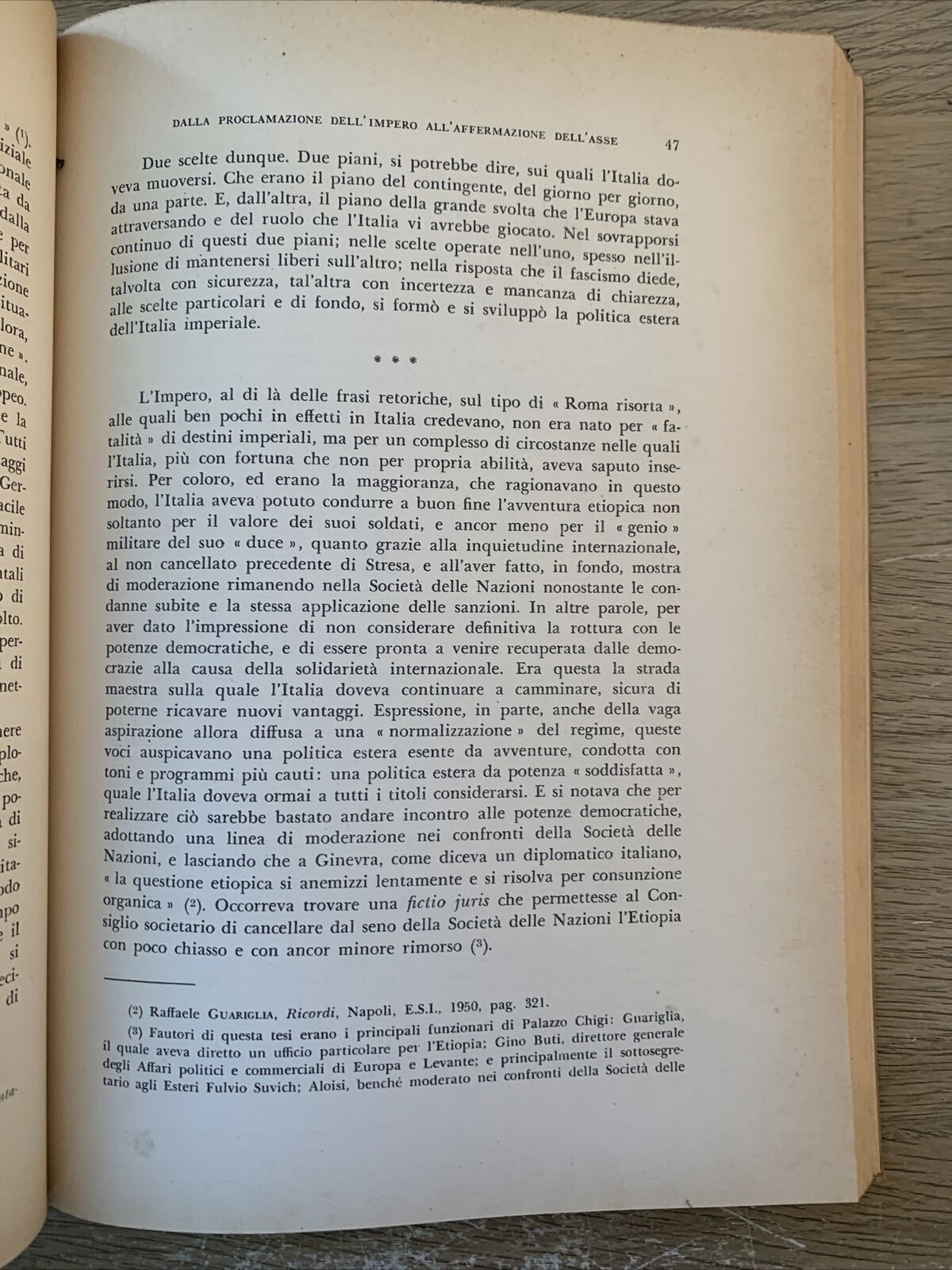 LA POLITICA ESTERA DELL'IMPERO politica estera fascista Etiopia. Fulvio D'Amoja