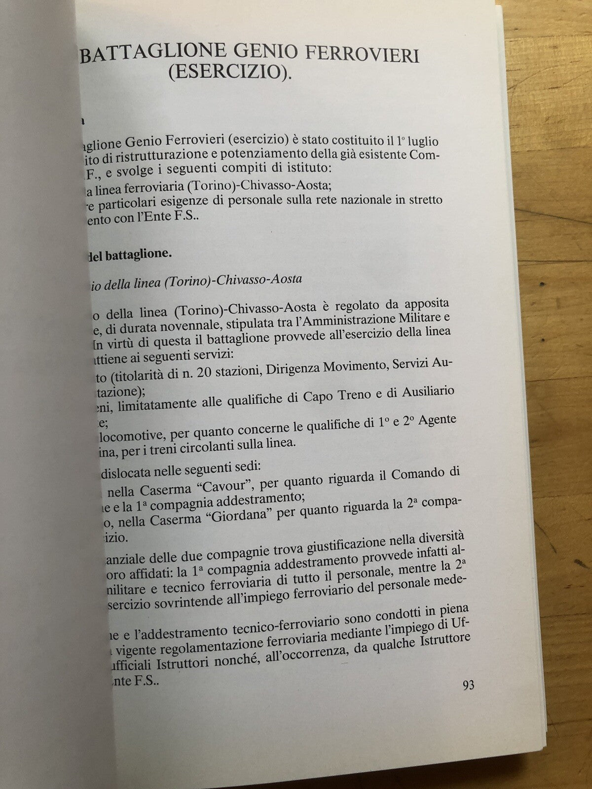 Il Reggimento genio ferrovieri 1988 - Sg Mario Menicucci