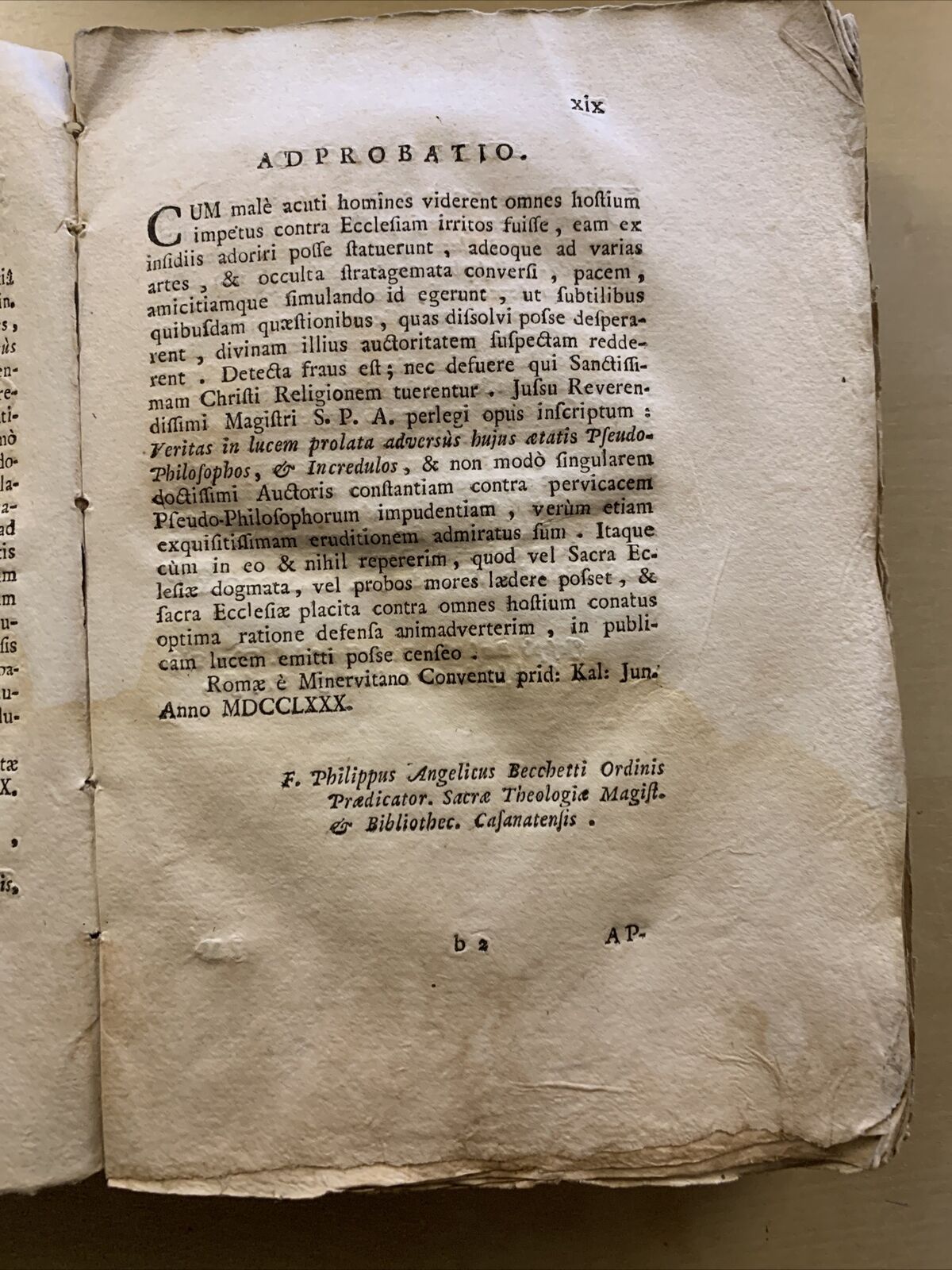 Antico testo religioso 1780  **Raro*