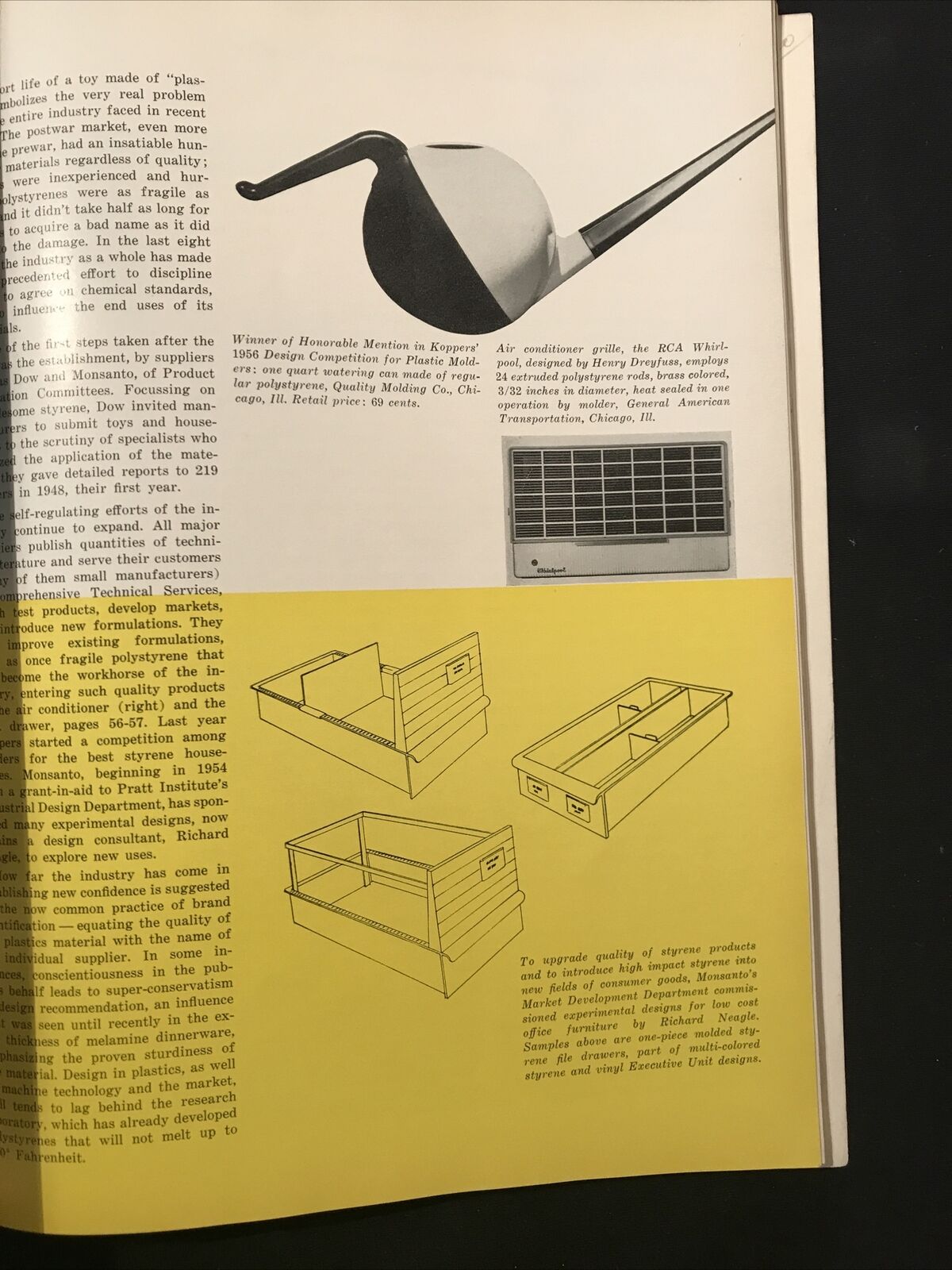 INDUSTRIAL DESIGN 3 - June 1956, Whitney publ. THE PLASTIC INDUSTRY AND DESIGN#
