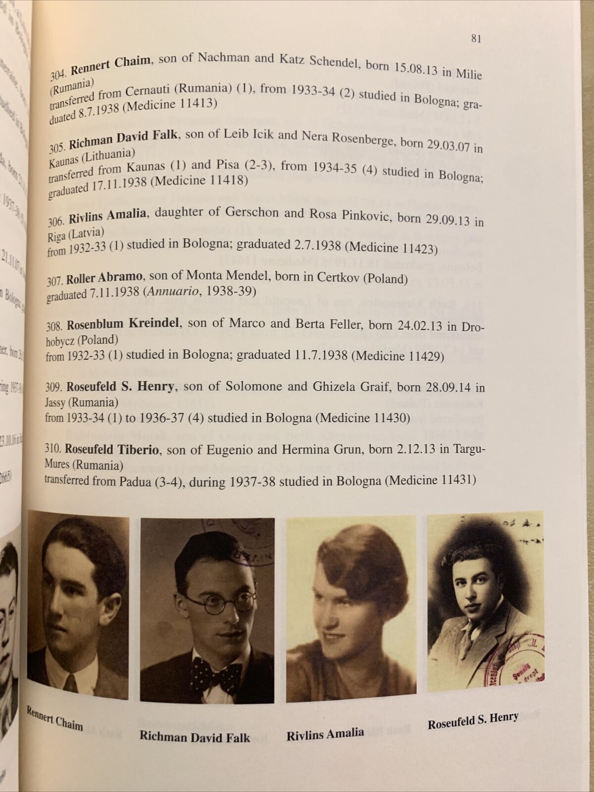 BOLOGNA 1938 Silence and Remembering. The Racial laws and the foreign Jewish  #