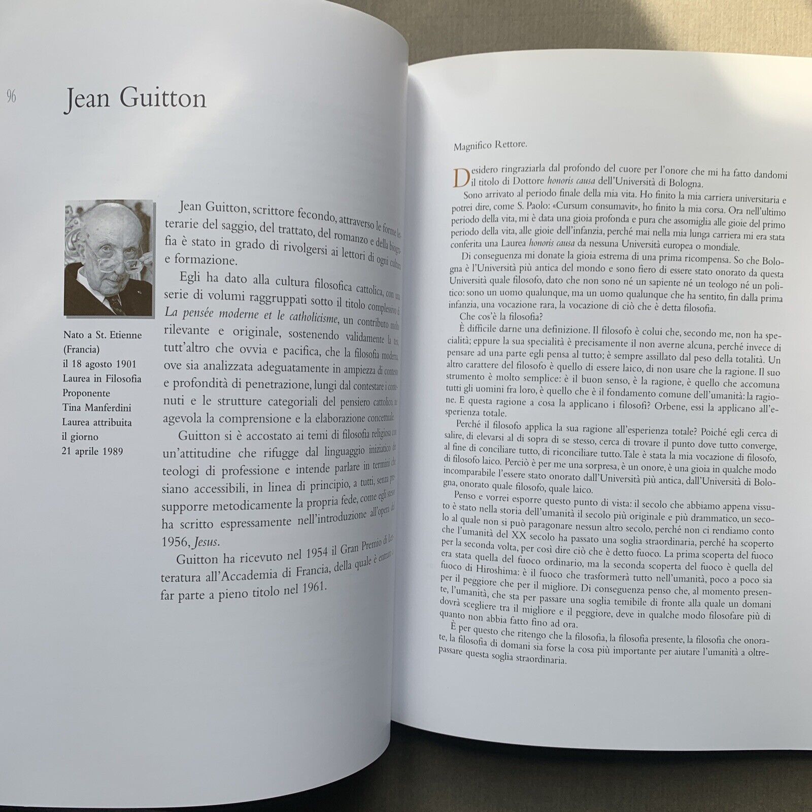 LAUREE HONORIS CAUSA DELL'UNIVERSITÀ DI BOLOGNA 1985 - 2000 ed. Compositori #