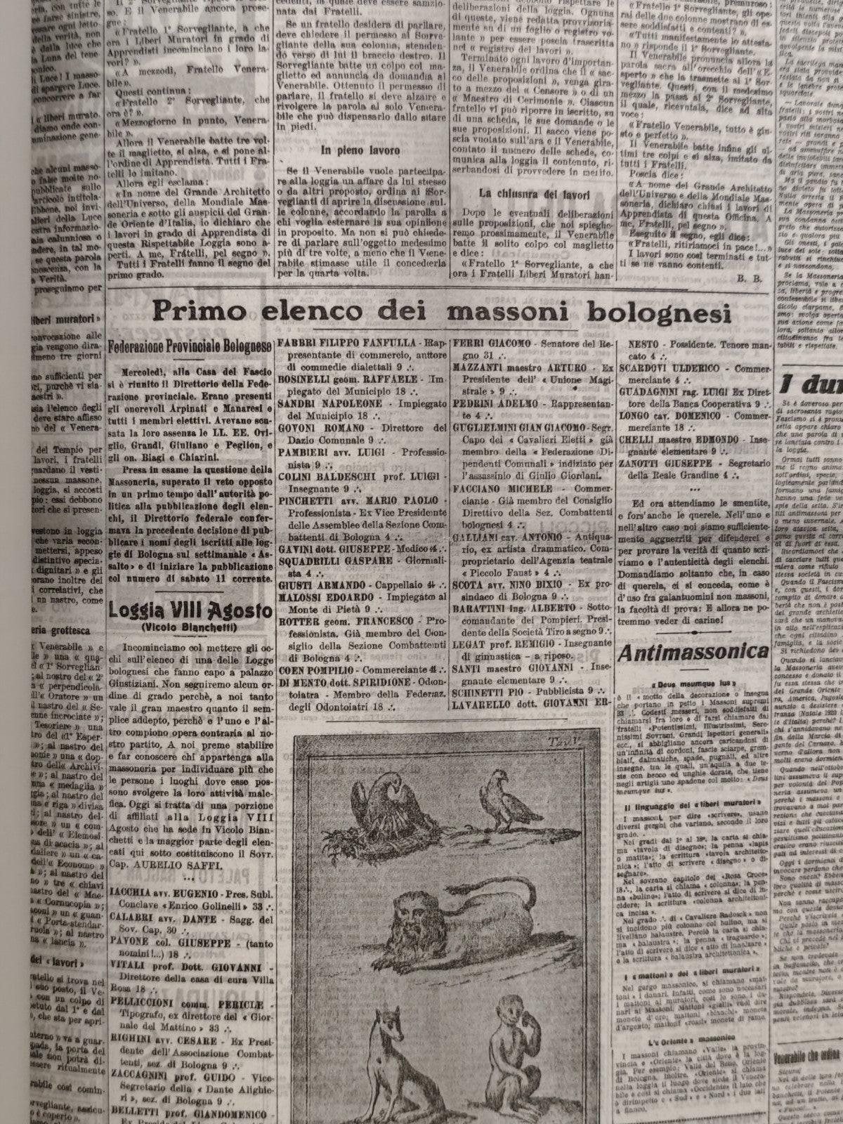 Risorgimento VIII agosto 1886-2016, Il cammino nella storia Massoneria Emilia Ro