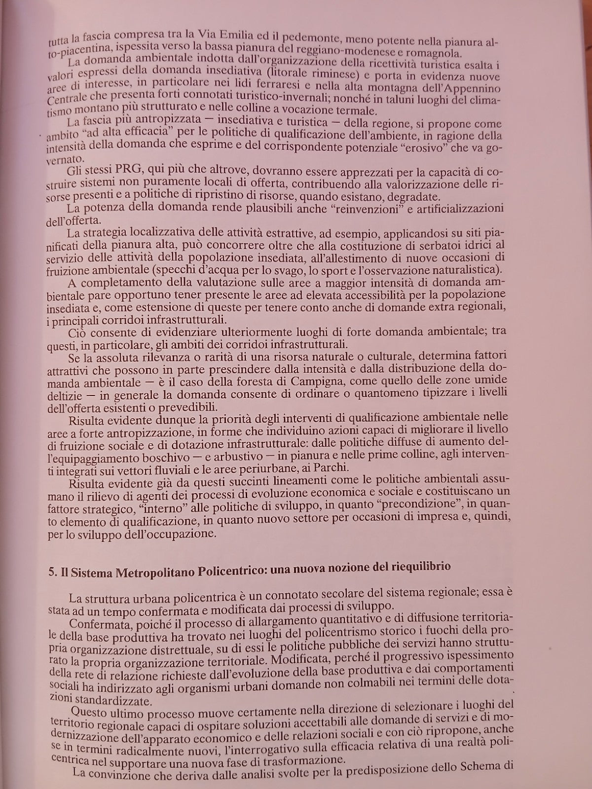 PTR Regione Emilia Romagna - piano territoriale regionale 1990