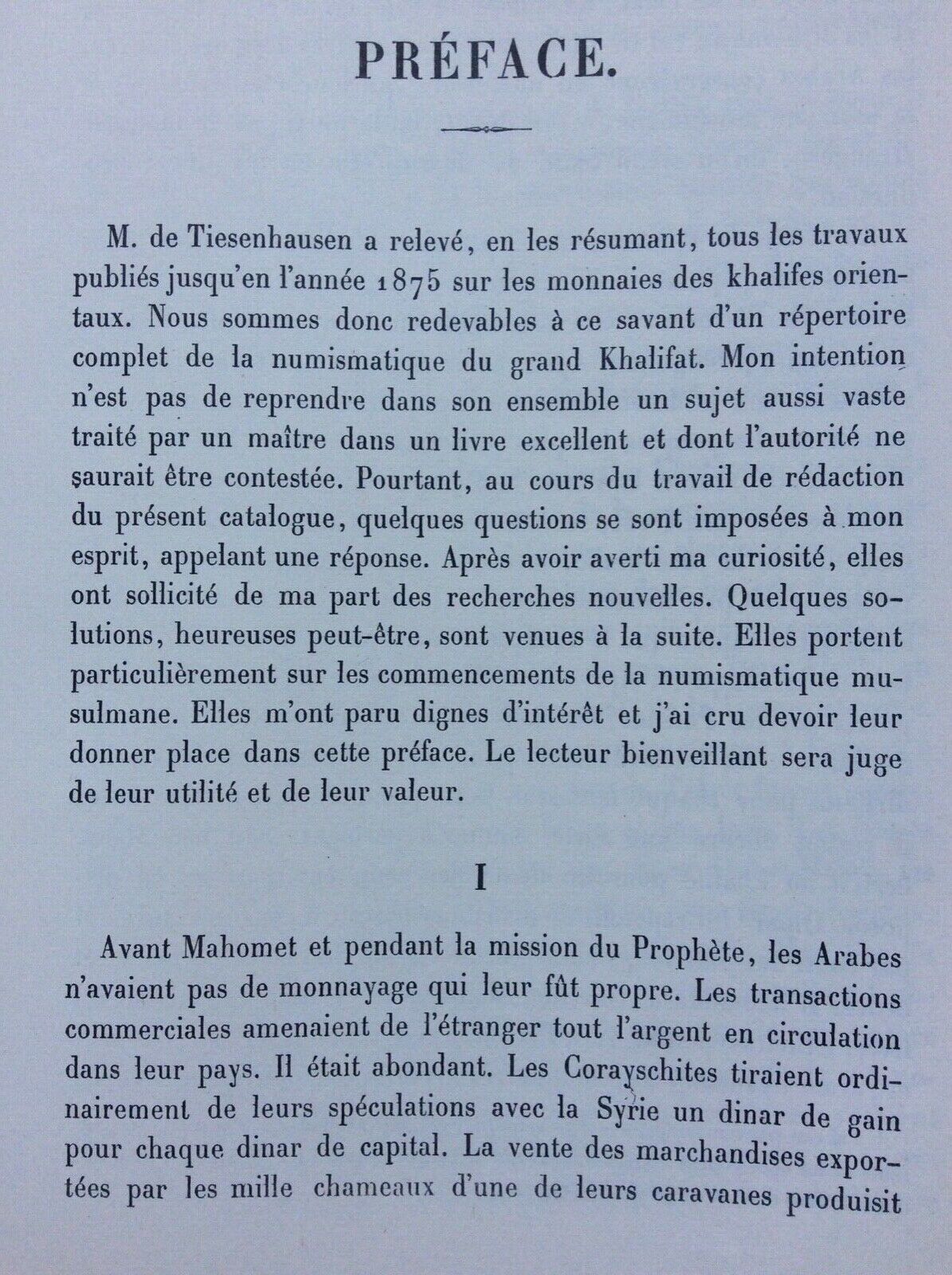 CATALOGUE DES MONNAIES MUSULMANES, H. LAVOIX, KHALIFES ORIENTAUX  FORNI RISTAMP