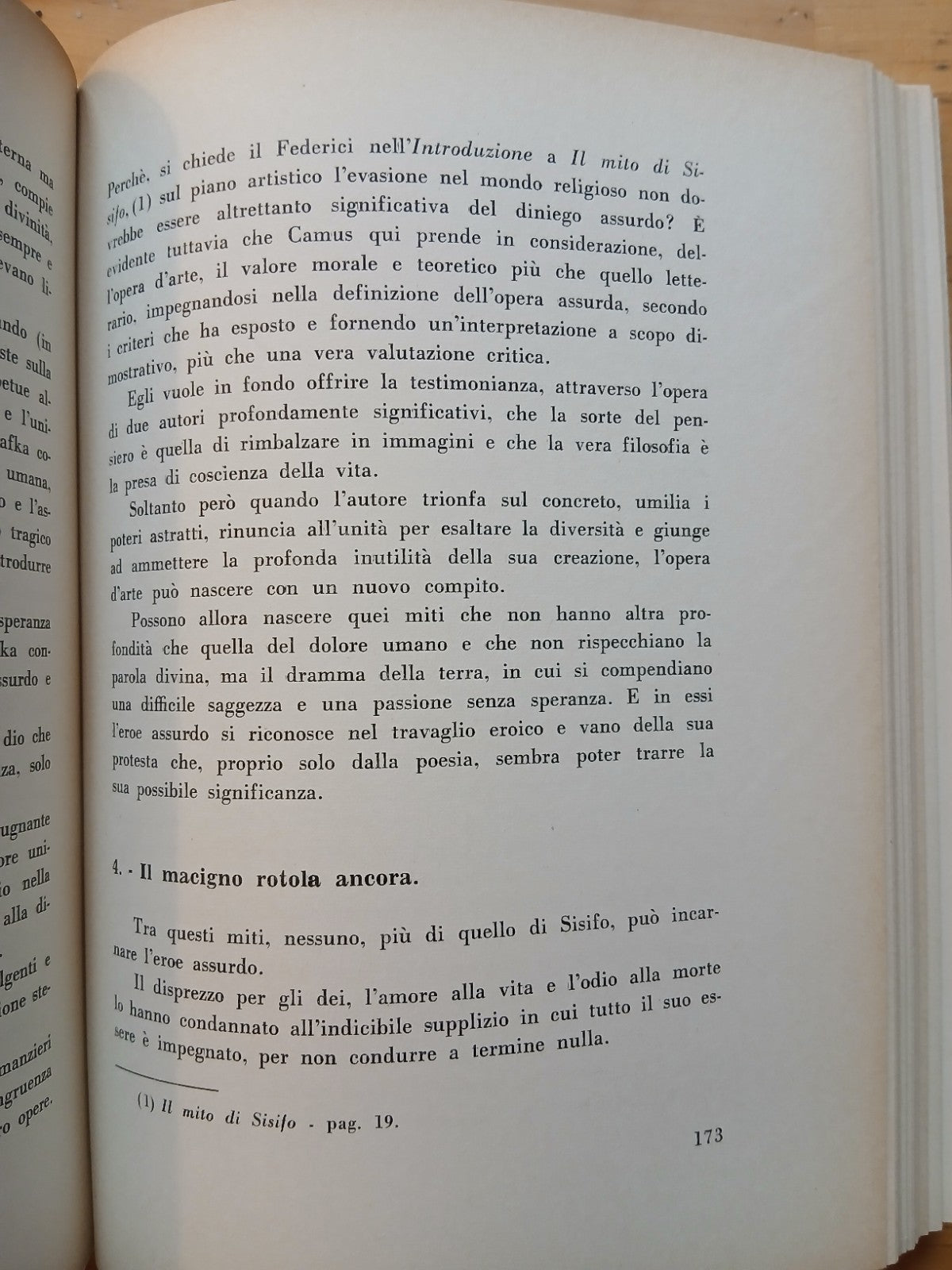 Uomo in rivolta Albert Camus Vera Passeri Pignoni Cappelli ed Scienze Umane 1965
