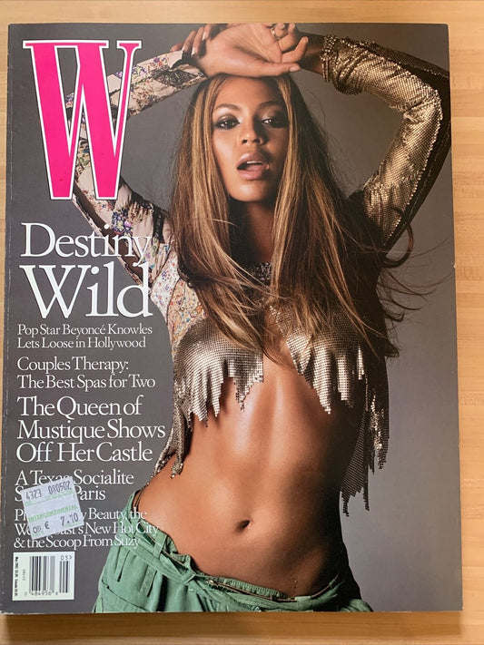 W MAGAZINE MAY 2002 - BEYONCÉ. DESTINY WILD