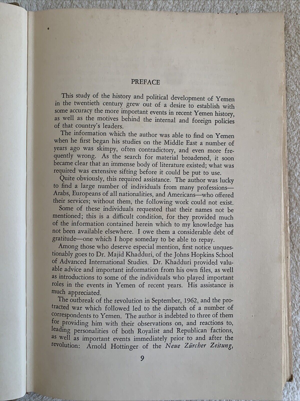 Modern Yemen 1918-1966, Manfred W. Wenner. Johns Hopkins Press 1967