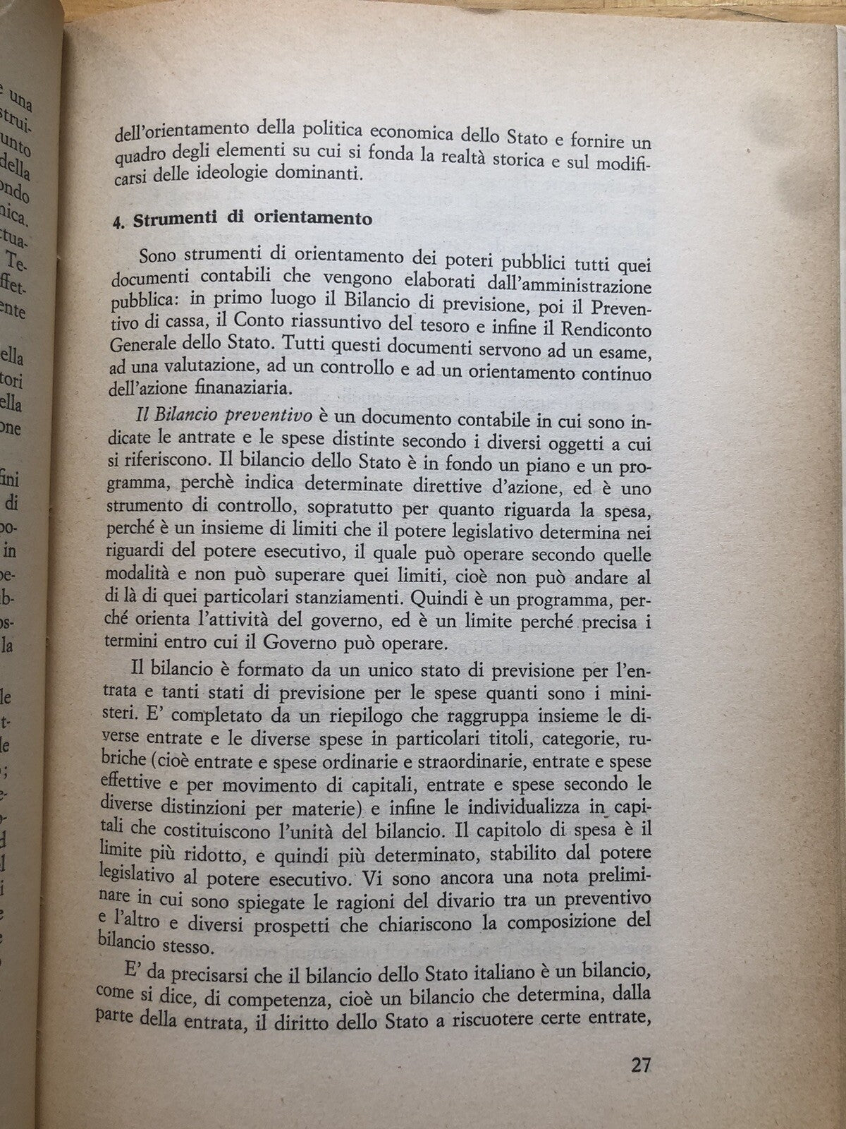 Gli organi dello Stato - E. Anceschi, la politica economica nella vita scoiale