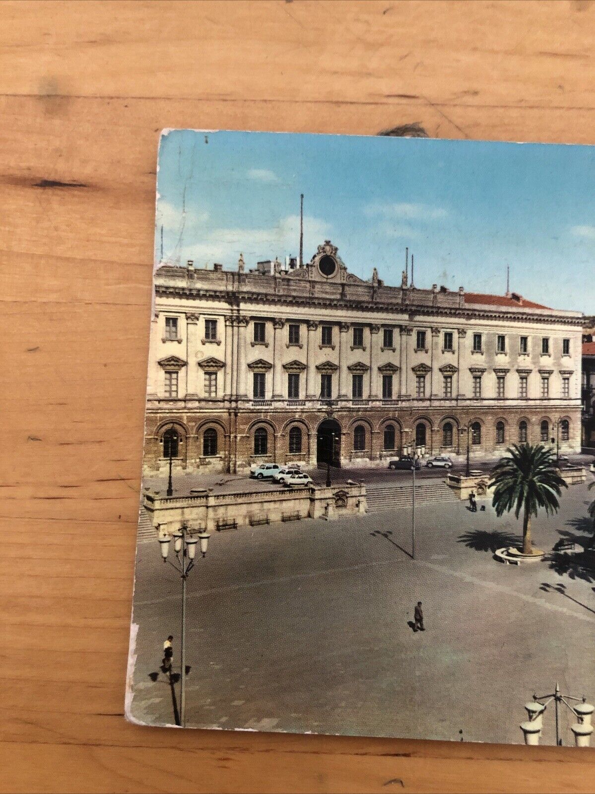 Cartolina SASSARI, PIAZZA ITALIA, VIAGGIATA 1963