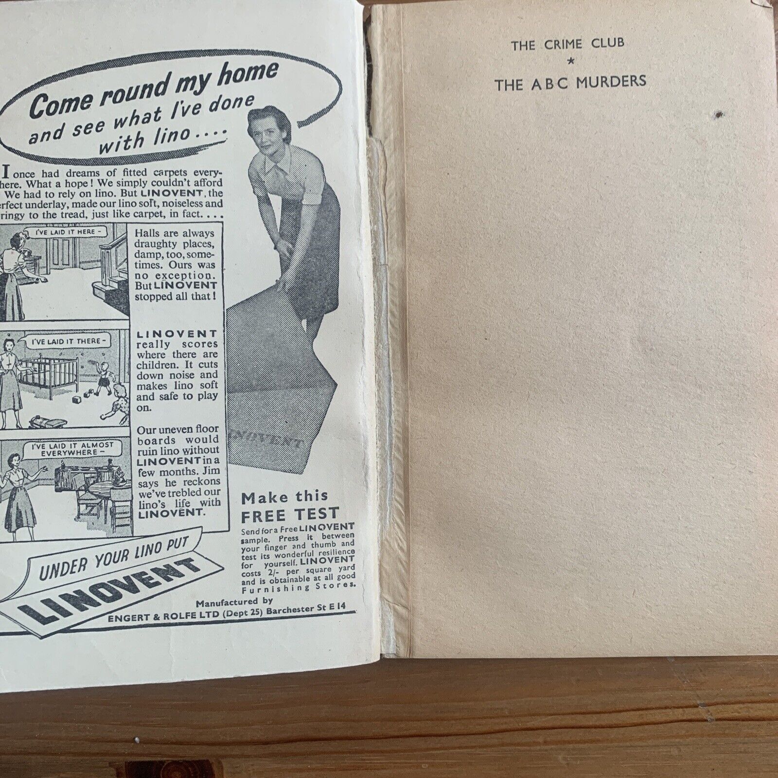 THE ABC MURDERS - AGATHA CHRISTIE, The Crime Club #