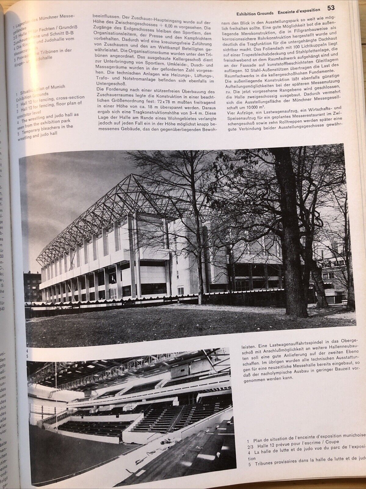 Architektur Wettbewerbe OLYMPIC ARCHITECTURE MUNICH 1972 olympische Bauten Munch