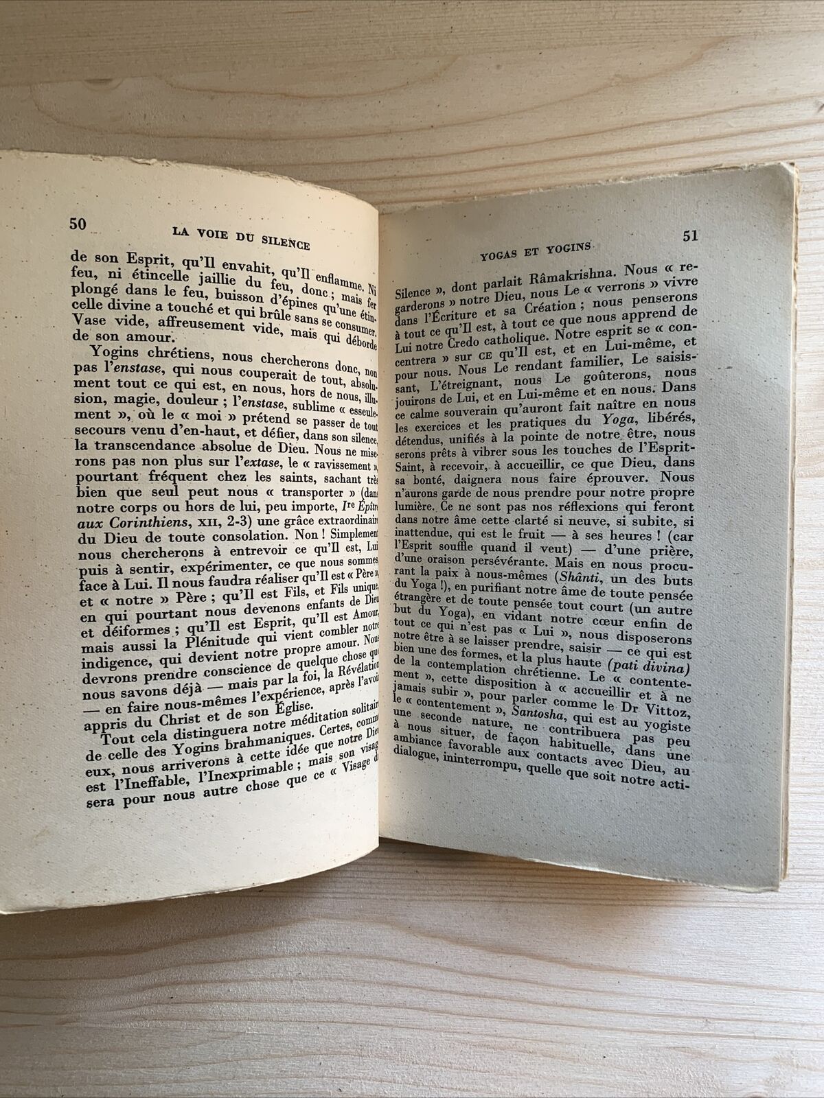 LA VOIE DU SILENCE, Yogin du Christ, Desclée de Brouwer 1956
