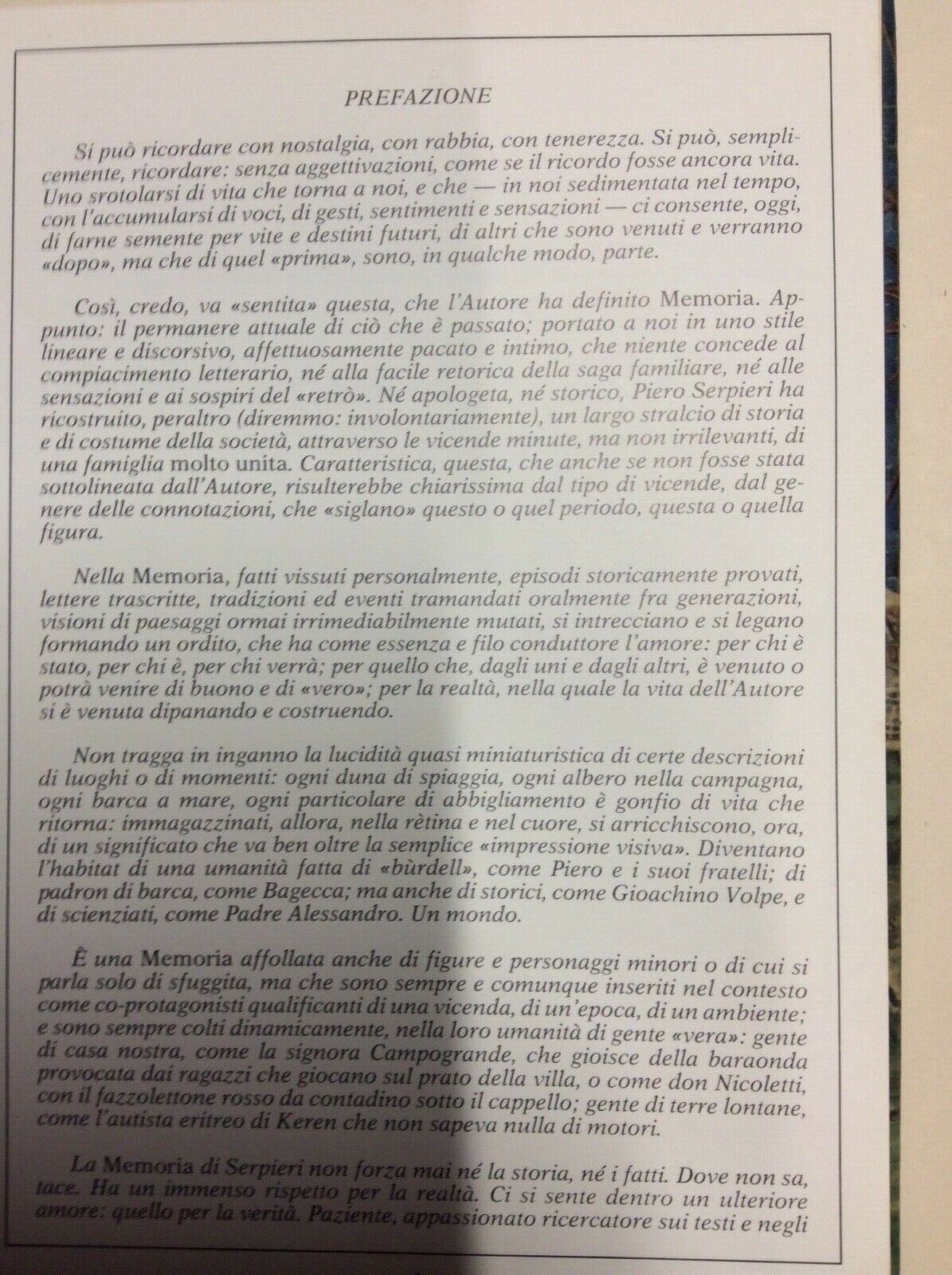 I SERPIERI DI RIMINI - MEMORIA, PIERO  SERPIERI 1982