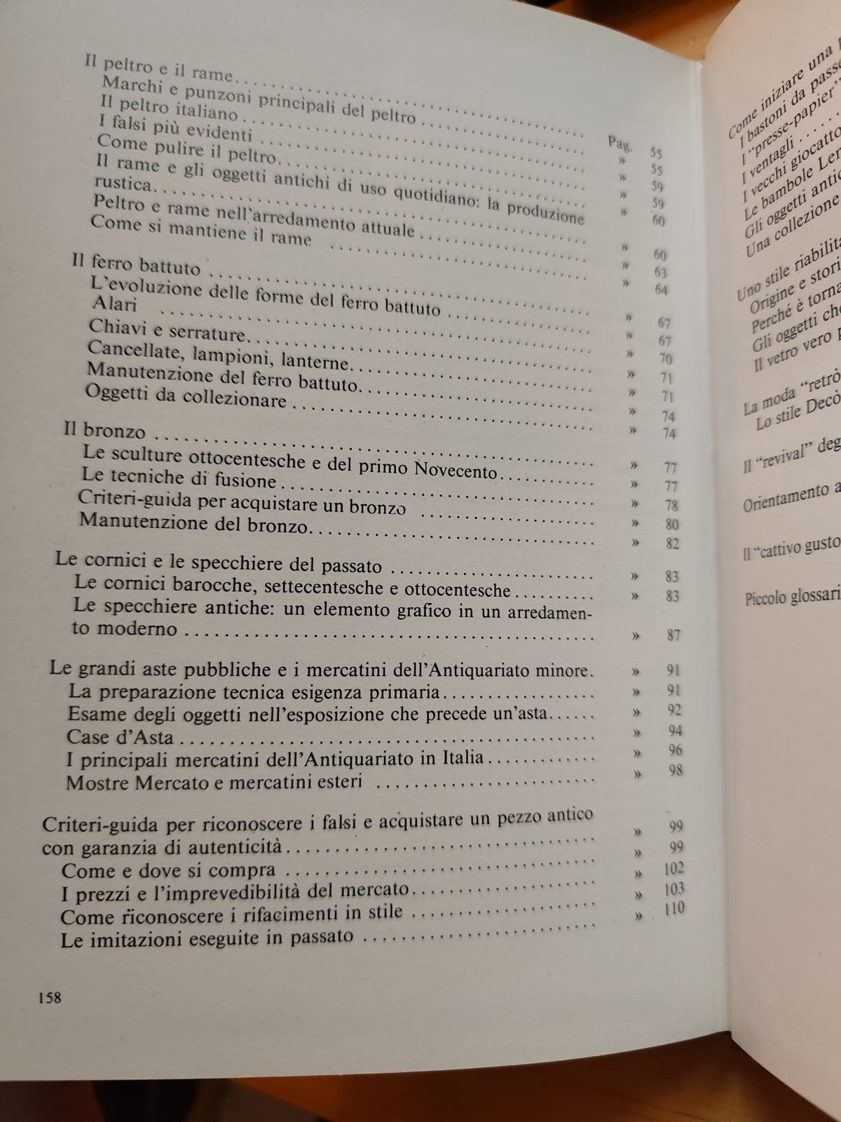 Piccolo antiquariato, Fosca Nardini - De Vecchi Editore 1983