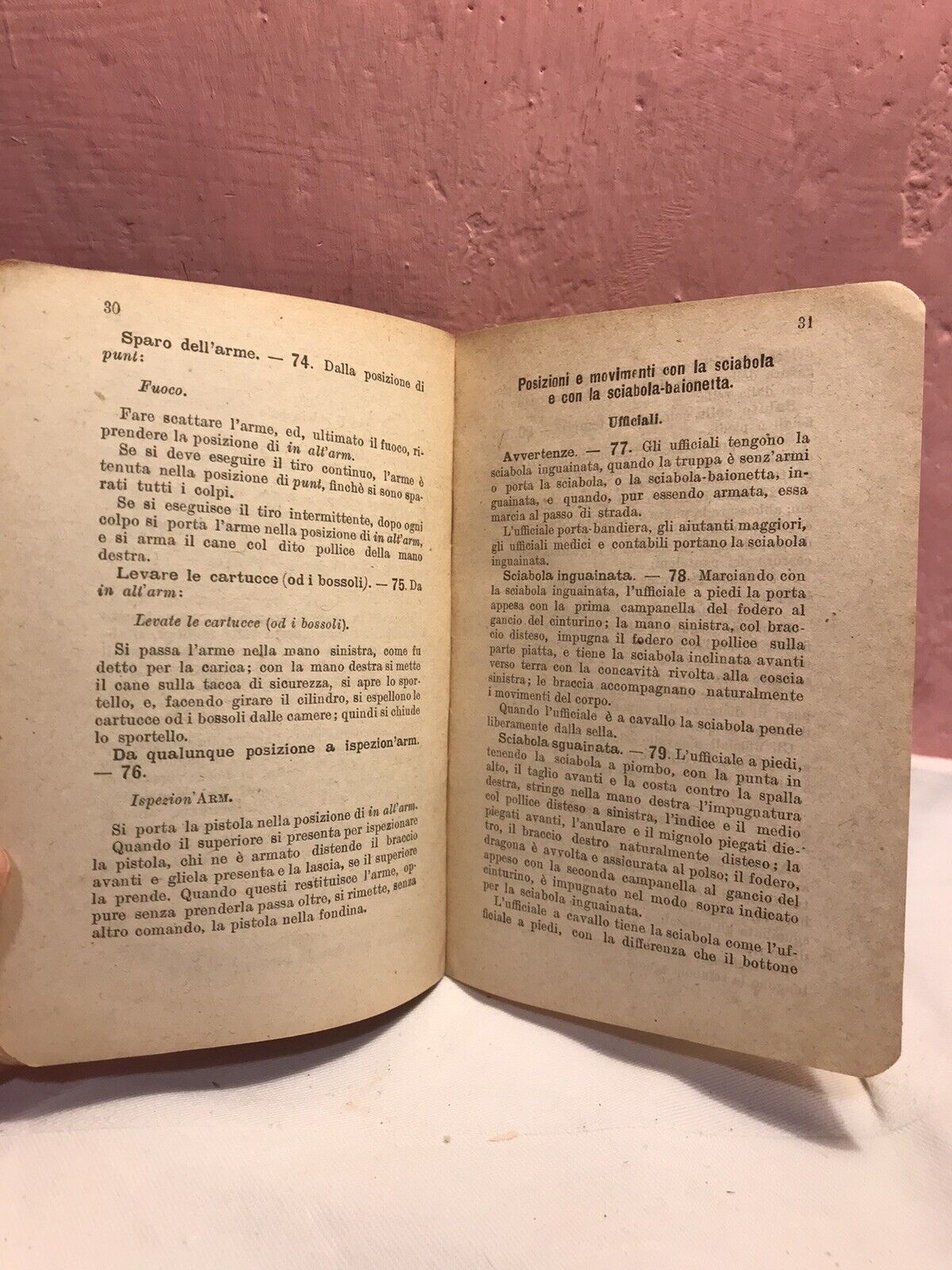 Istruzione A Piedi Per L’artiglieria,Ministero Della Guerra N.128,1913.LIBRICINO